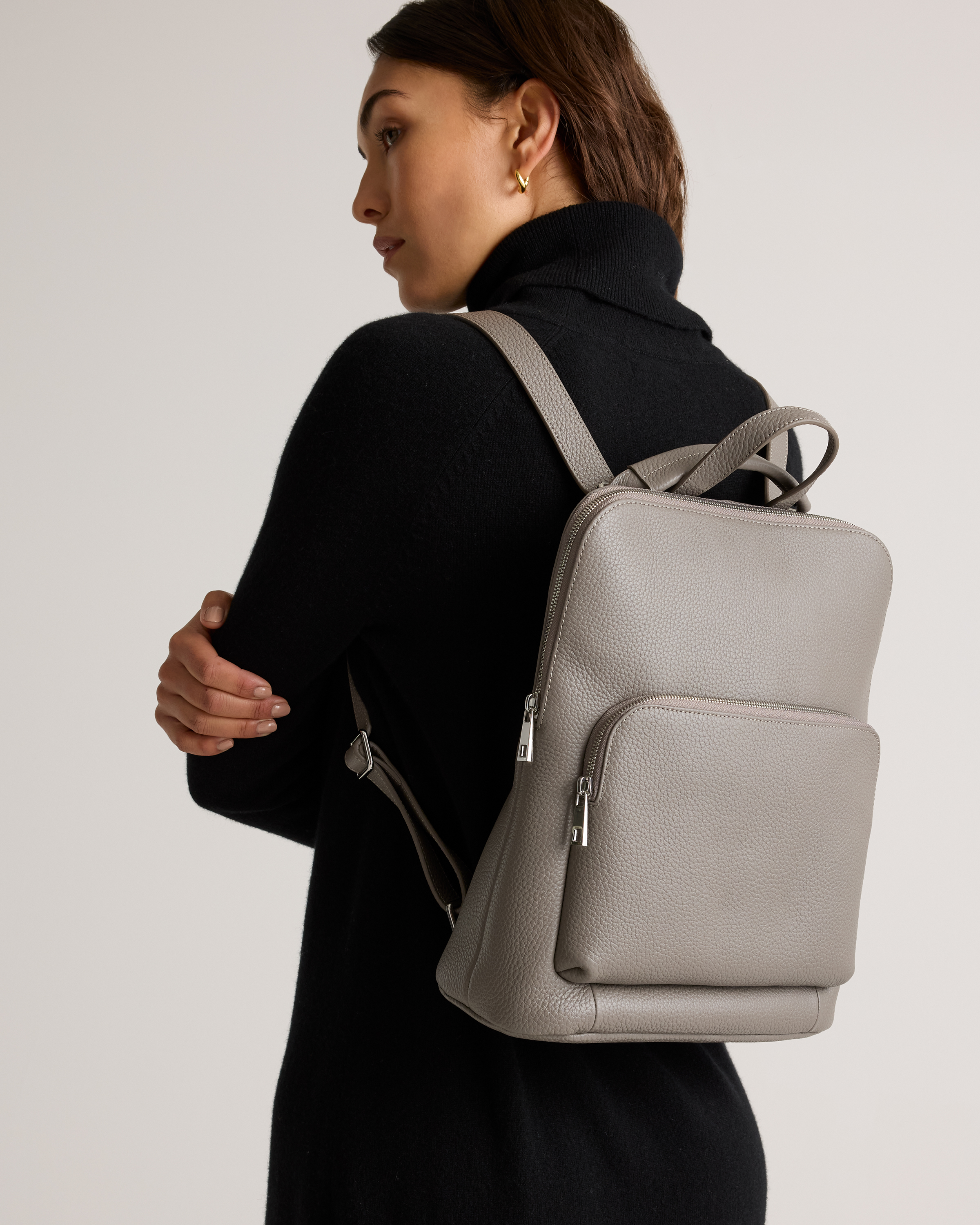 Italian Leather Convertible Backpack — Image 4