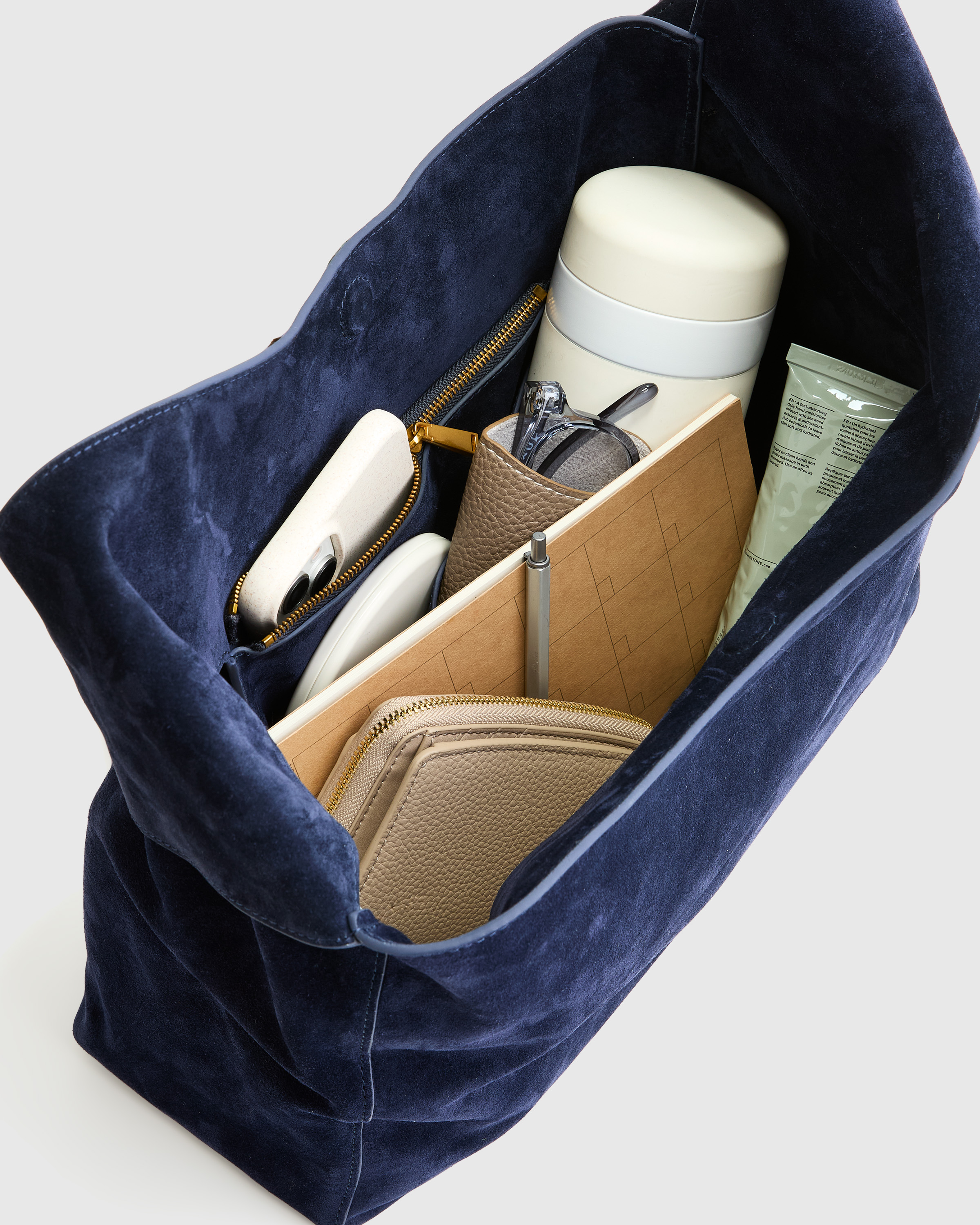 Italian Suede Slouchy Shoulder Bag — Image 6