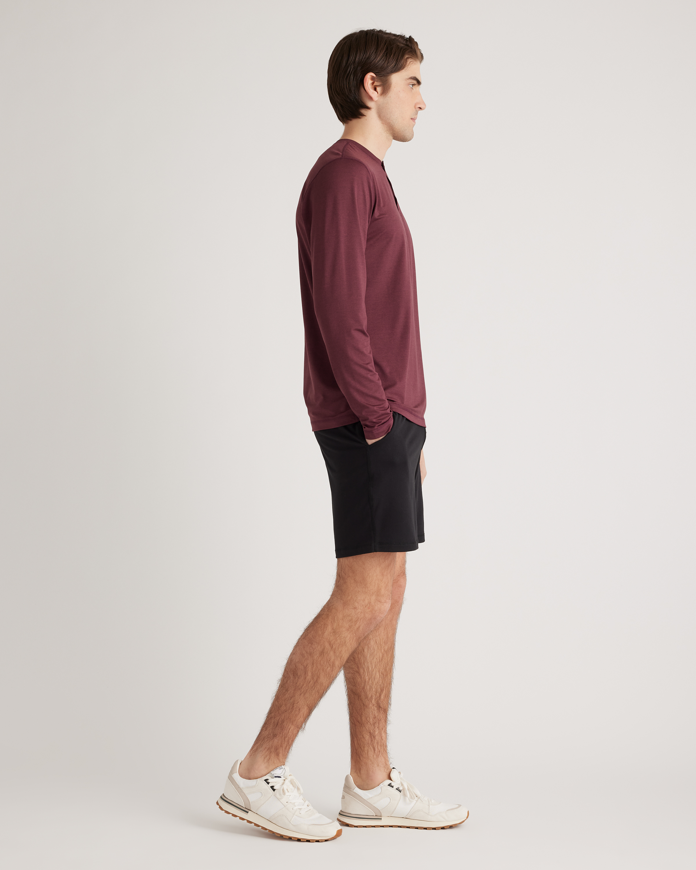 Flowknit Breeze Performance Long Sleeve Henley Tee — Image 7