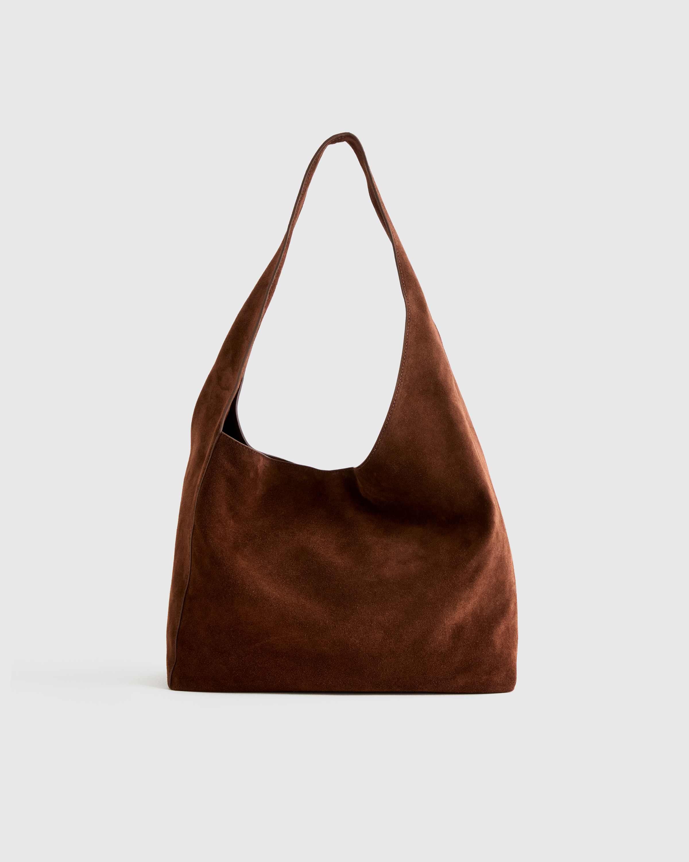 Italian Suede Slouchy Shoulder Bag — Image 37