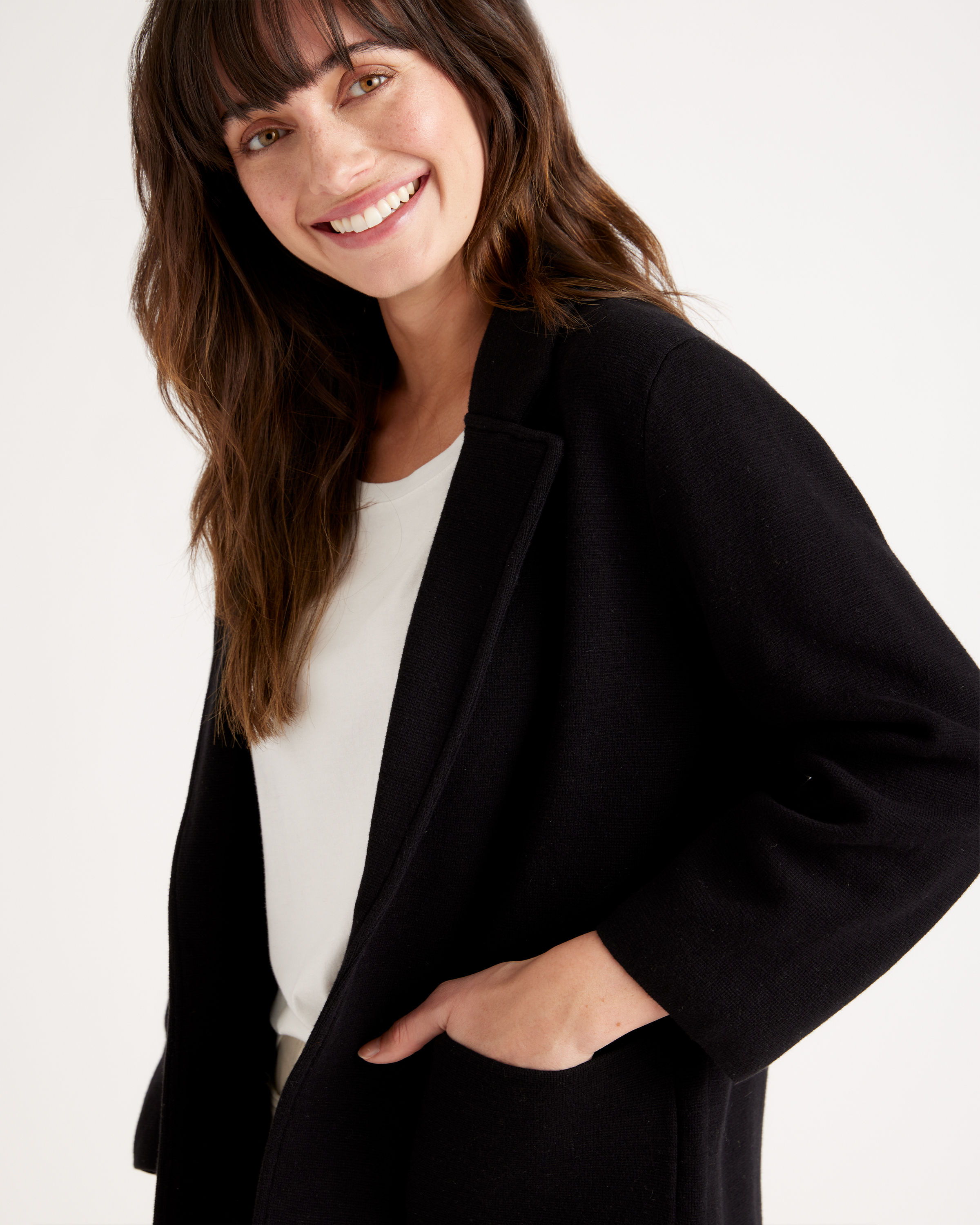 100% Organic Cotton Knit Blazer — Image 9