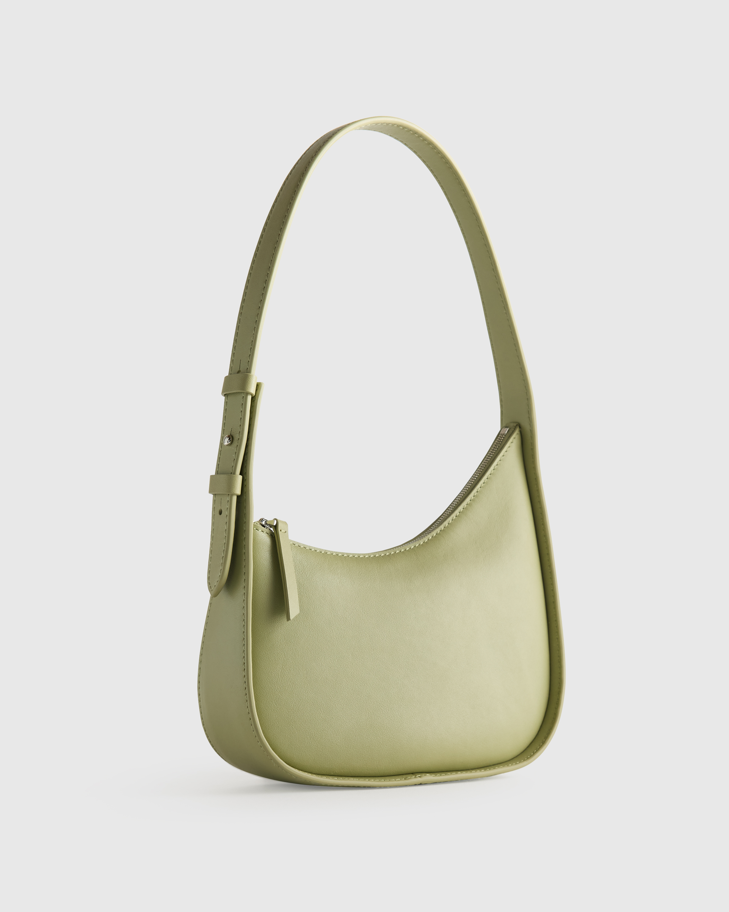 Italian Leather Asymmetrical Mini Shoulder Bag — Image 40