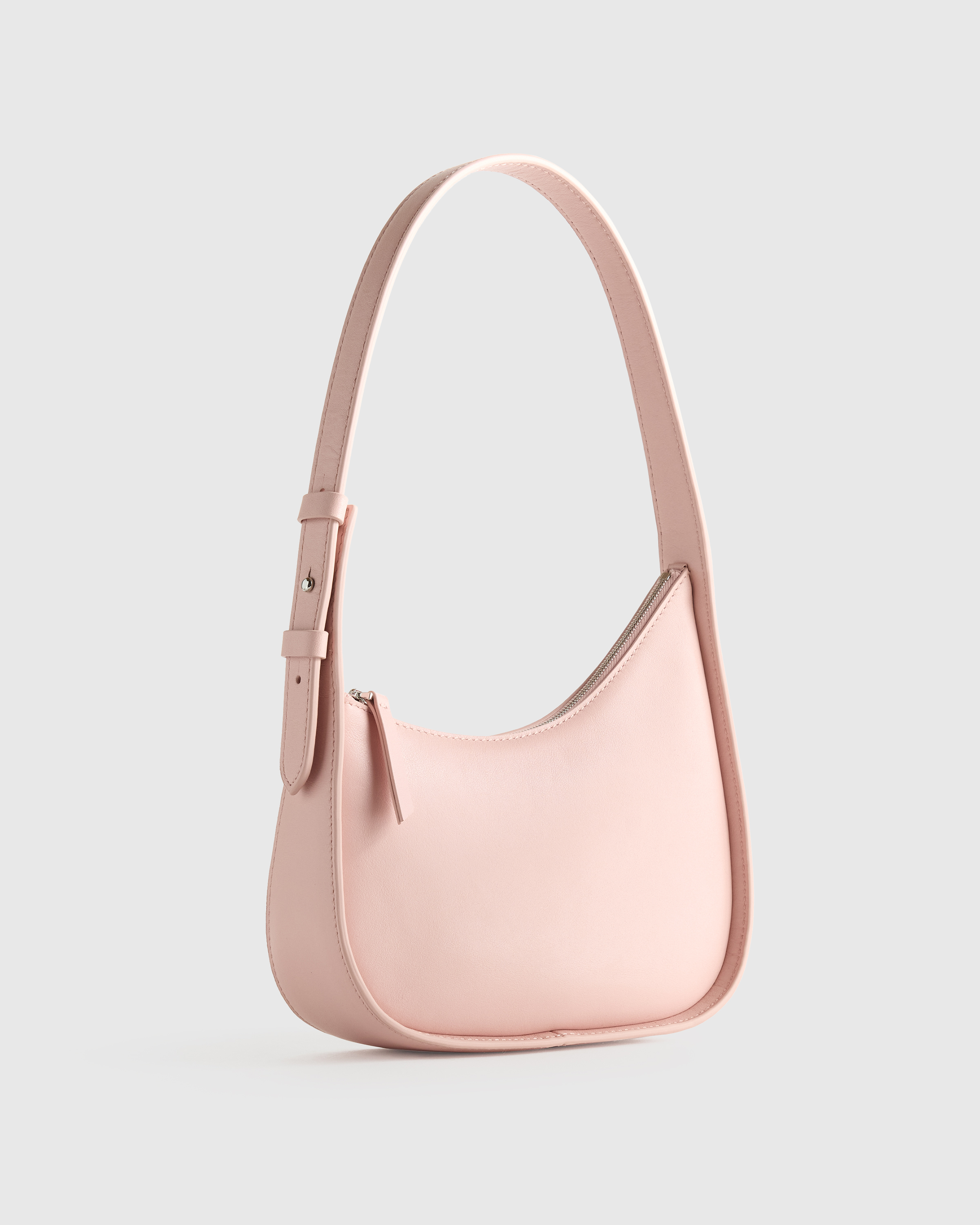Italian Leather Asymmetrical Mini Shoulder Bag — Image 38