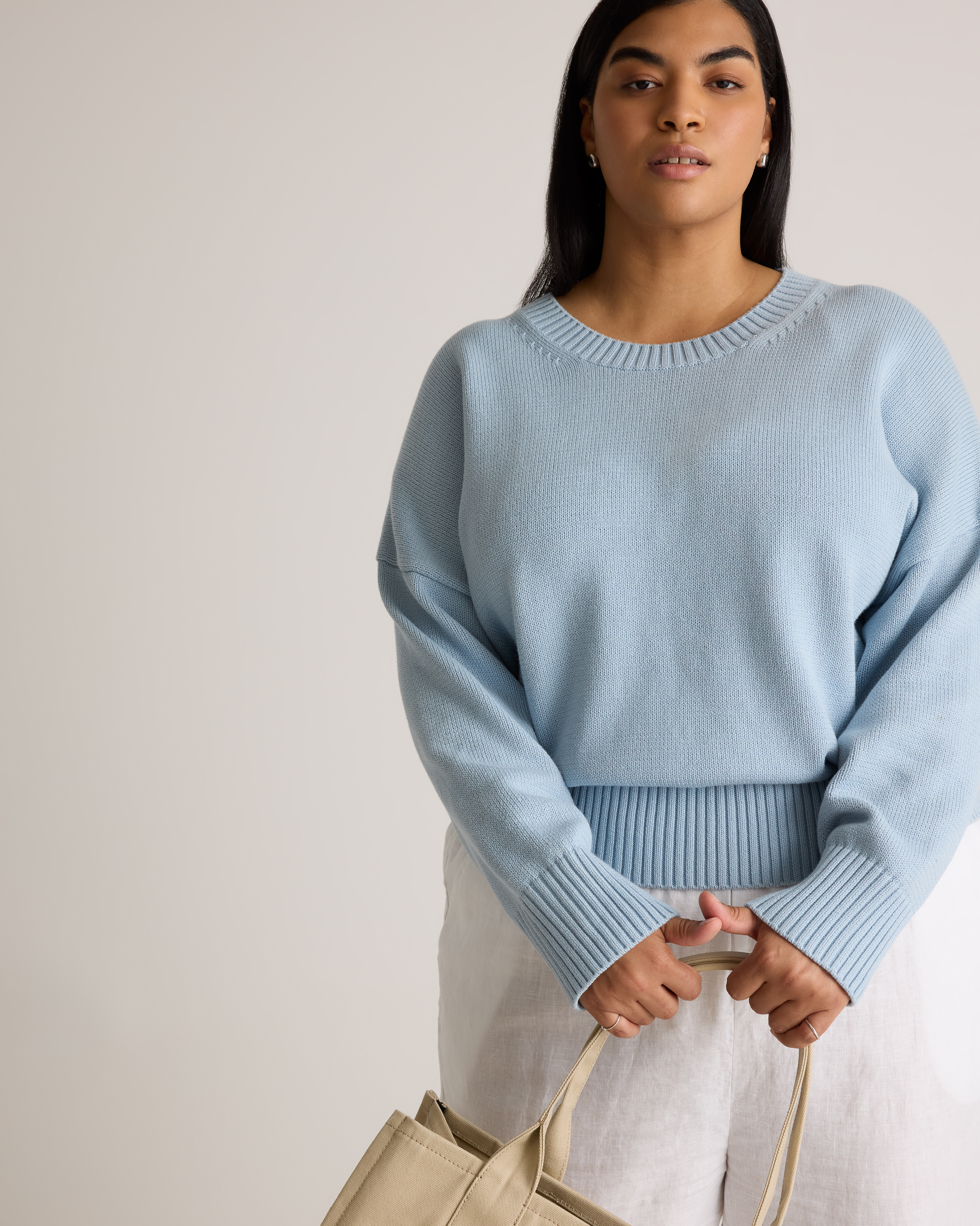 100% Organic Cotton Boyfriend Crew Sweater — Image 5
