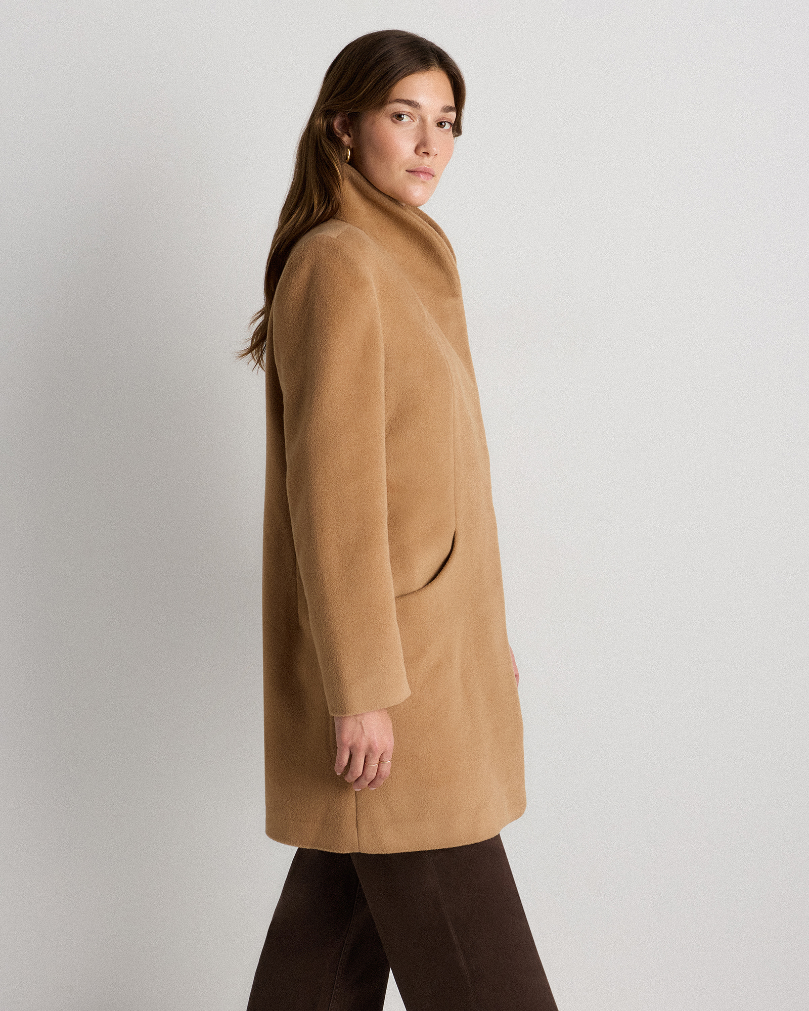 Wool Cashmere Cocoon Coat — Image 26