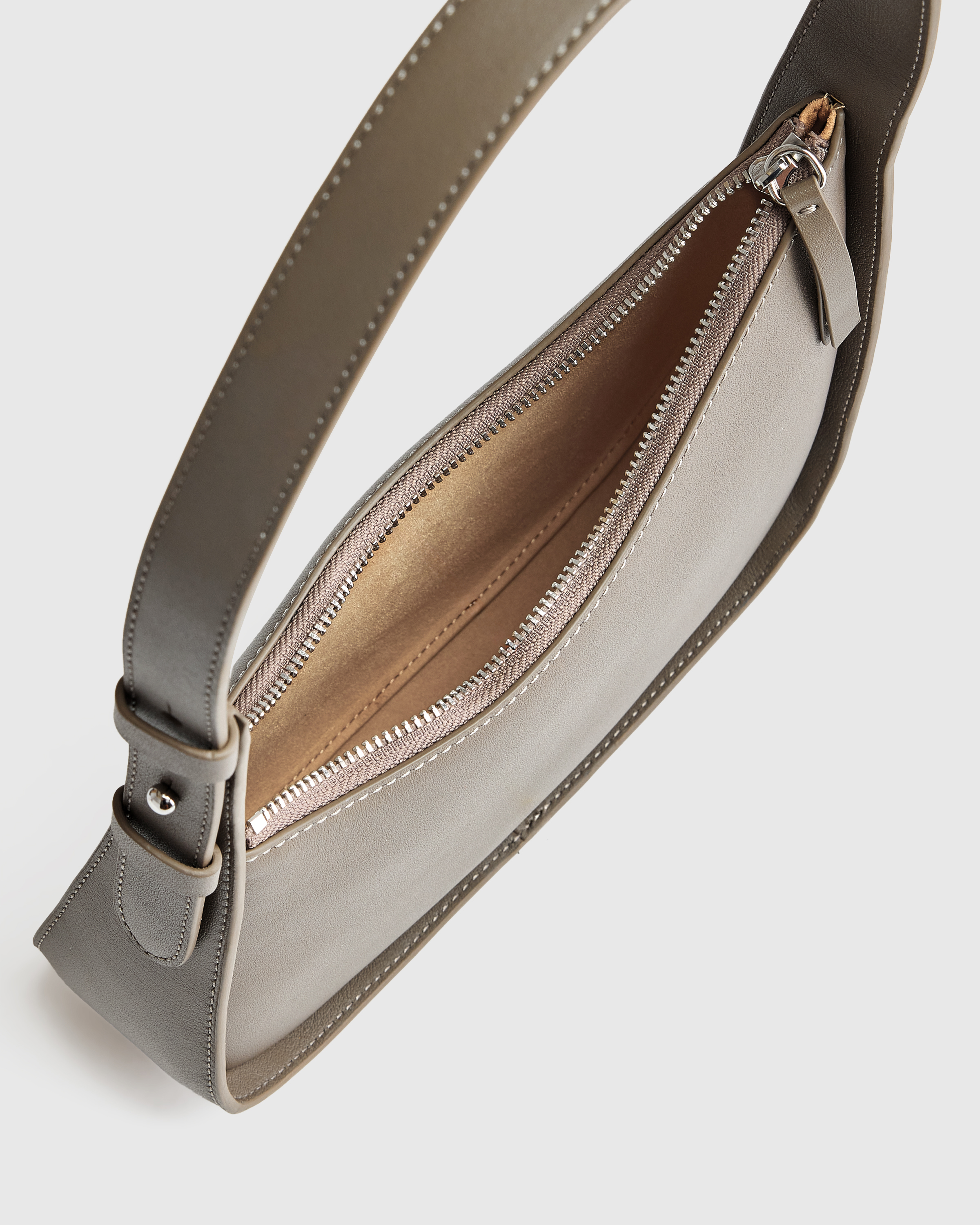 Italian Leather Asymmetrical Mini Shoulder Bag — Image 13