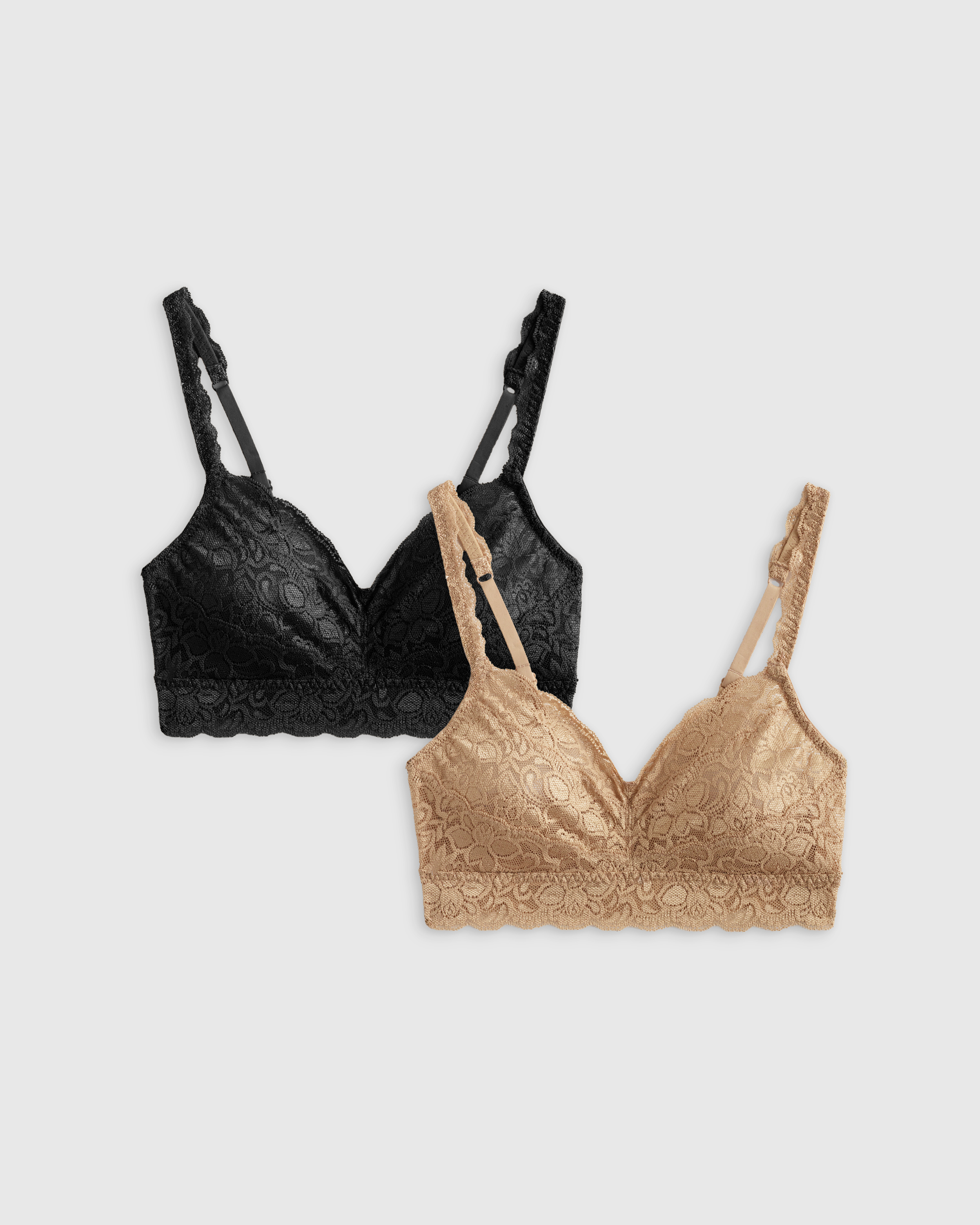 Stretch Lace Sweetheart Bralette (2-pack) — Image 10
