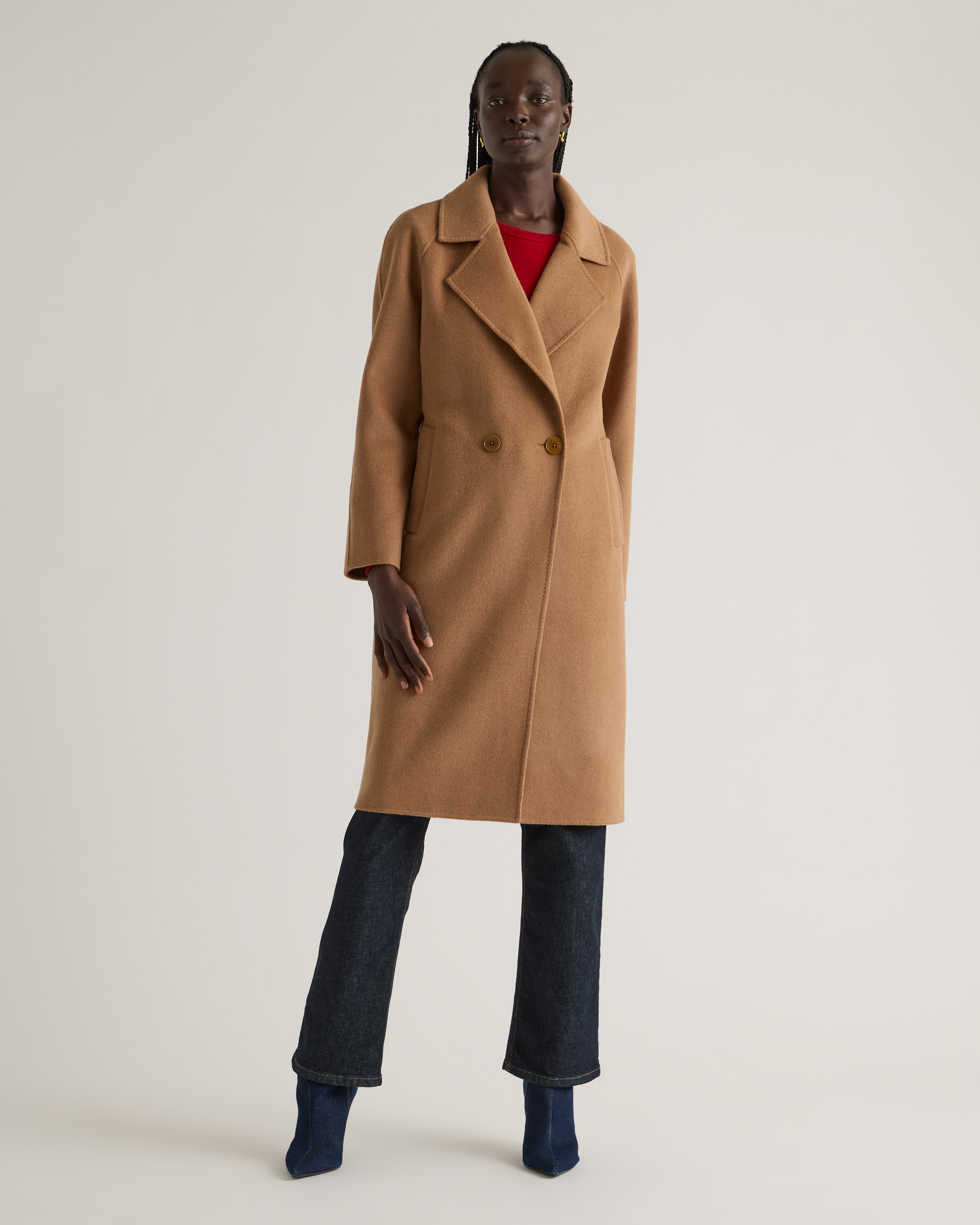 Double-Faced Merino Wool Notched Lapel Coat — Image 13