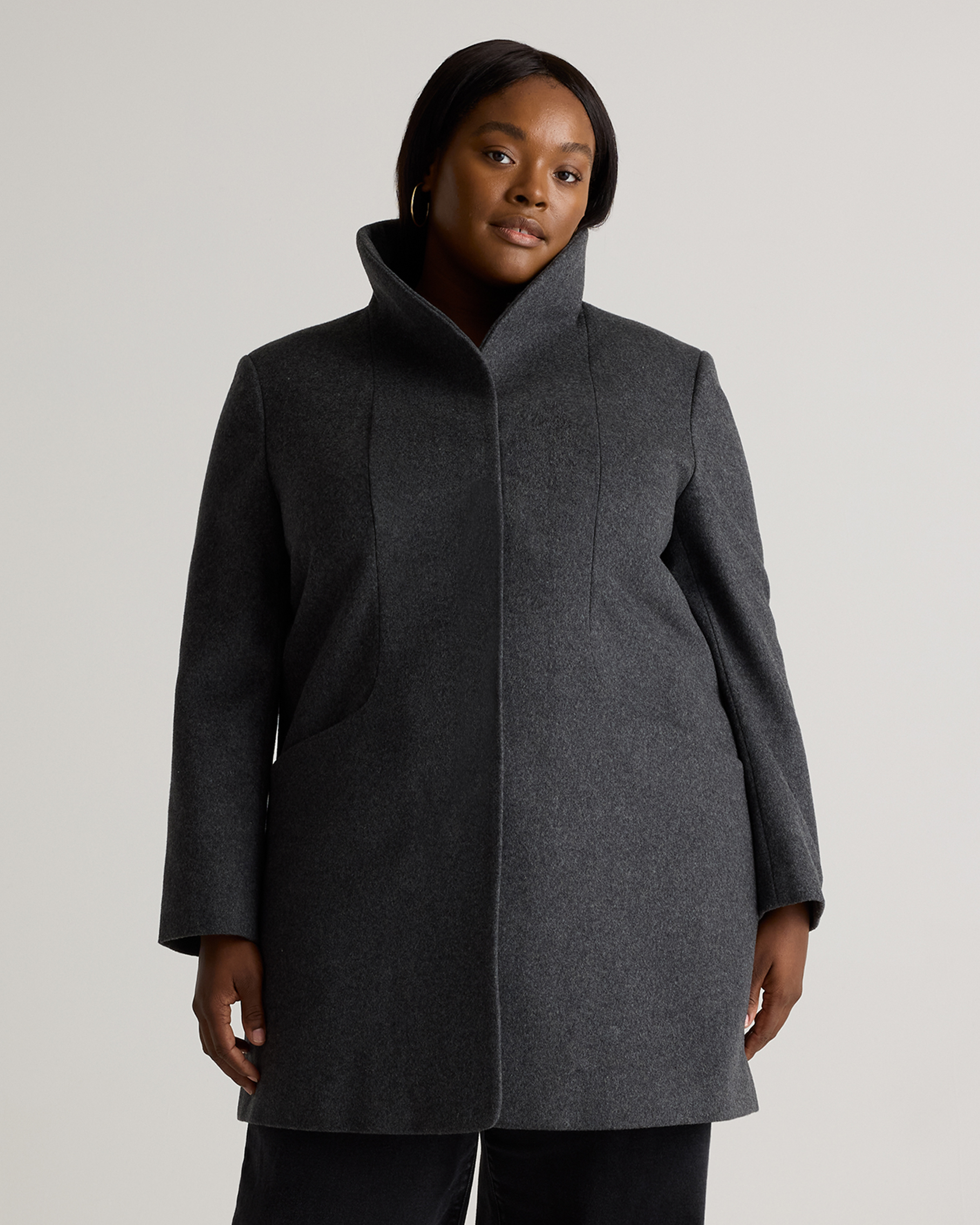 Italian Wool Cocoon Coat — Image 17