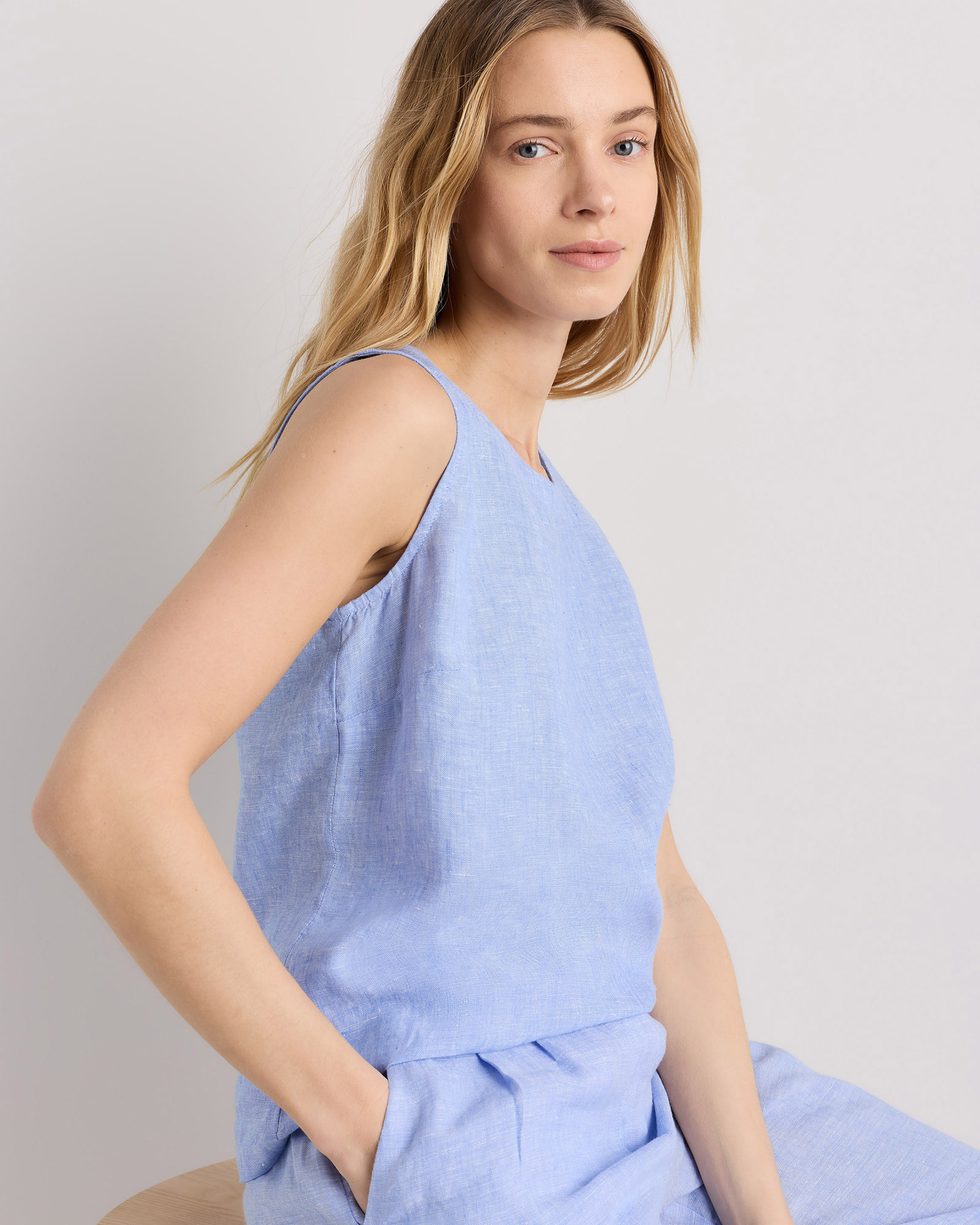 100% European Linen Tank — Image 57