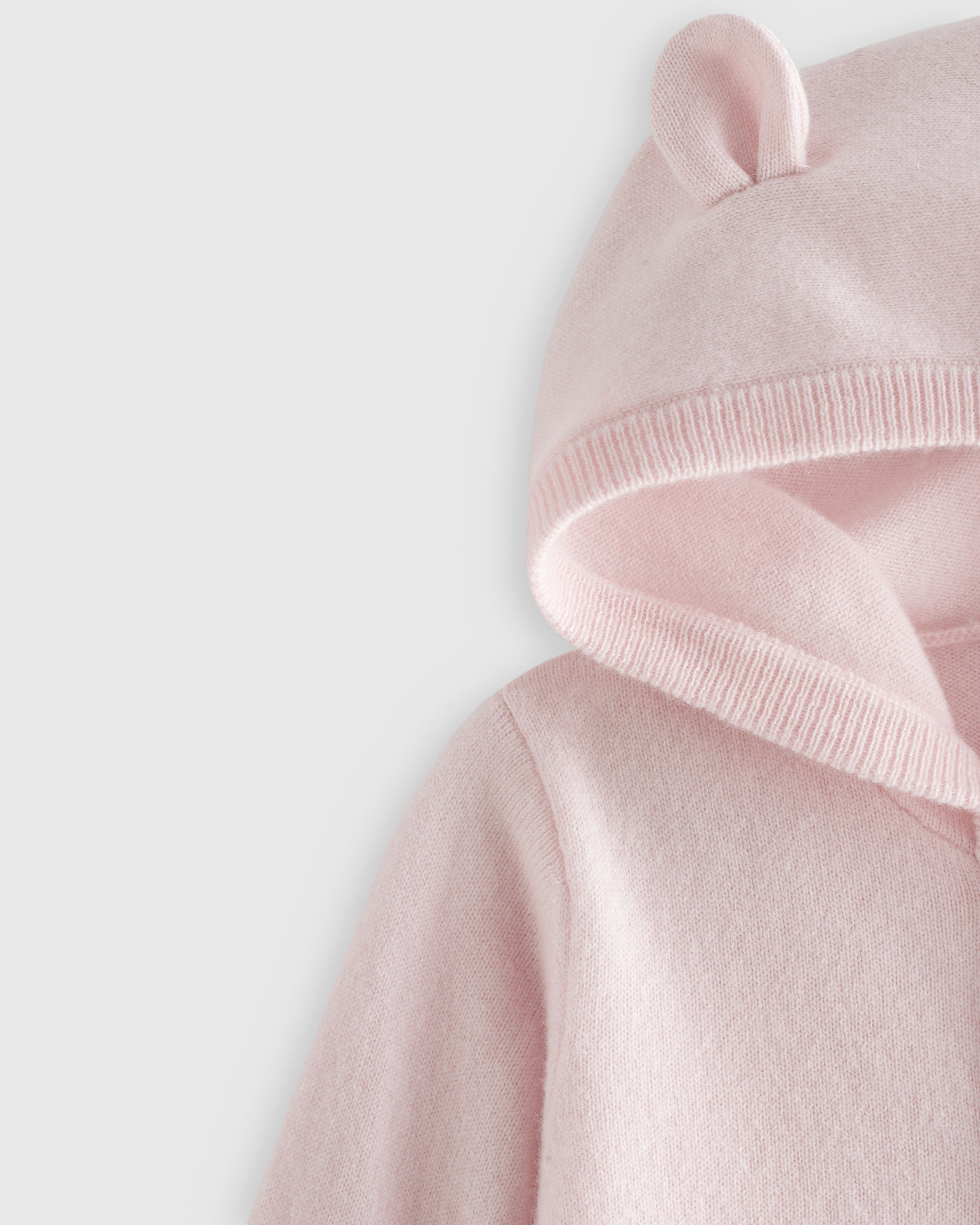 oatmeal Washable Cashmere Hooded Cardigan — Image 7