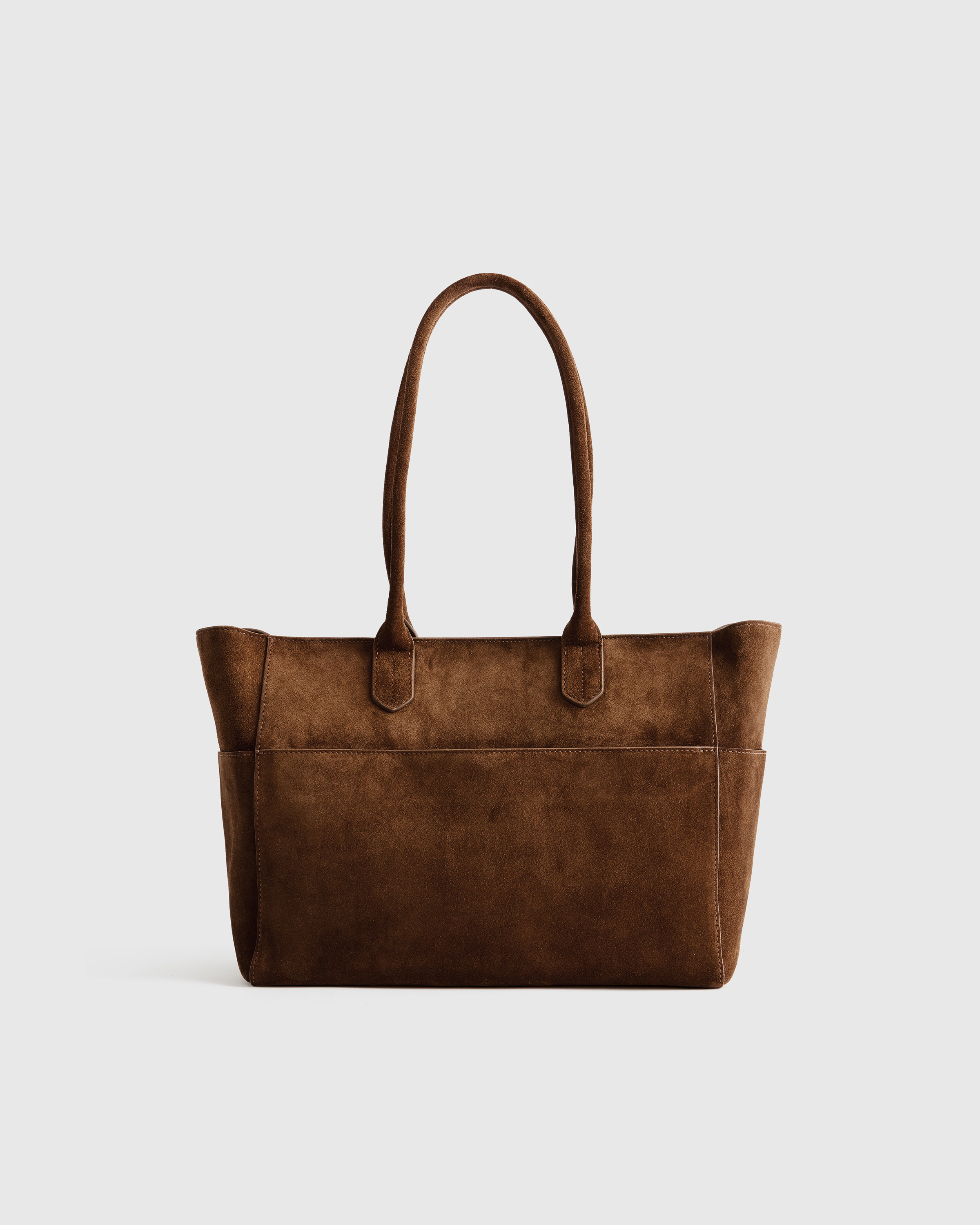 Italian Suede Shopper Tote — Image 23