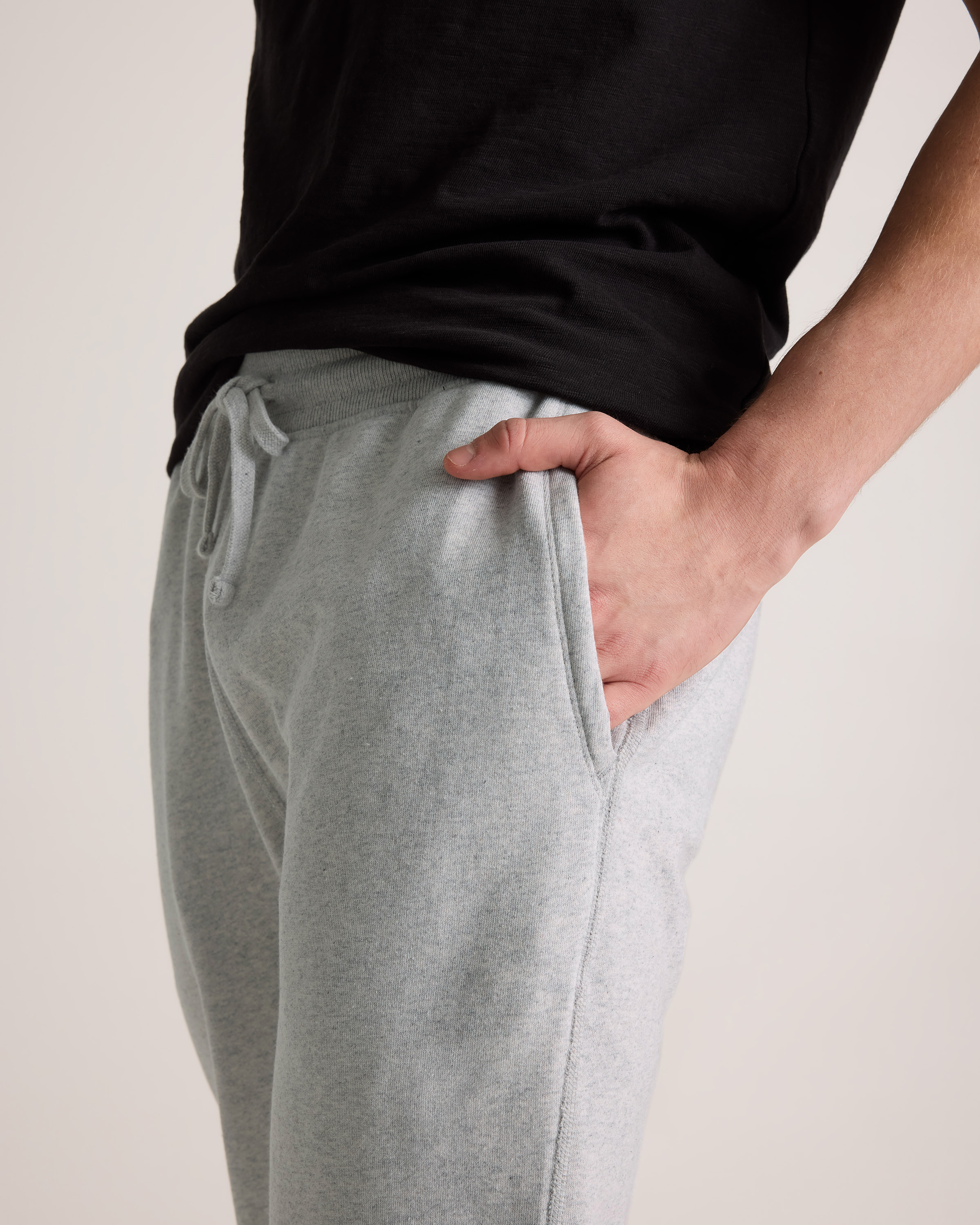 Organic Midweight French Terry Slim Joggers — Image 6