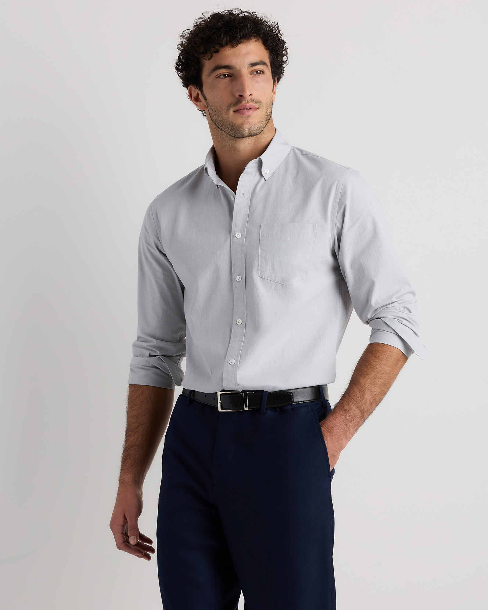 Organic Cotton Stretch Poplin Shirt — Image 32