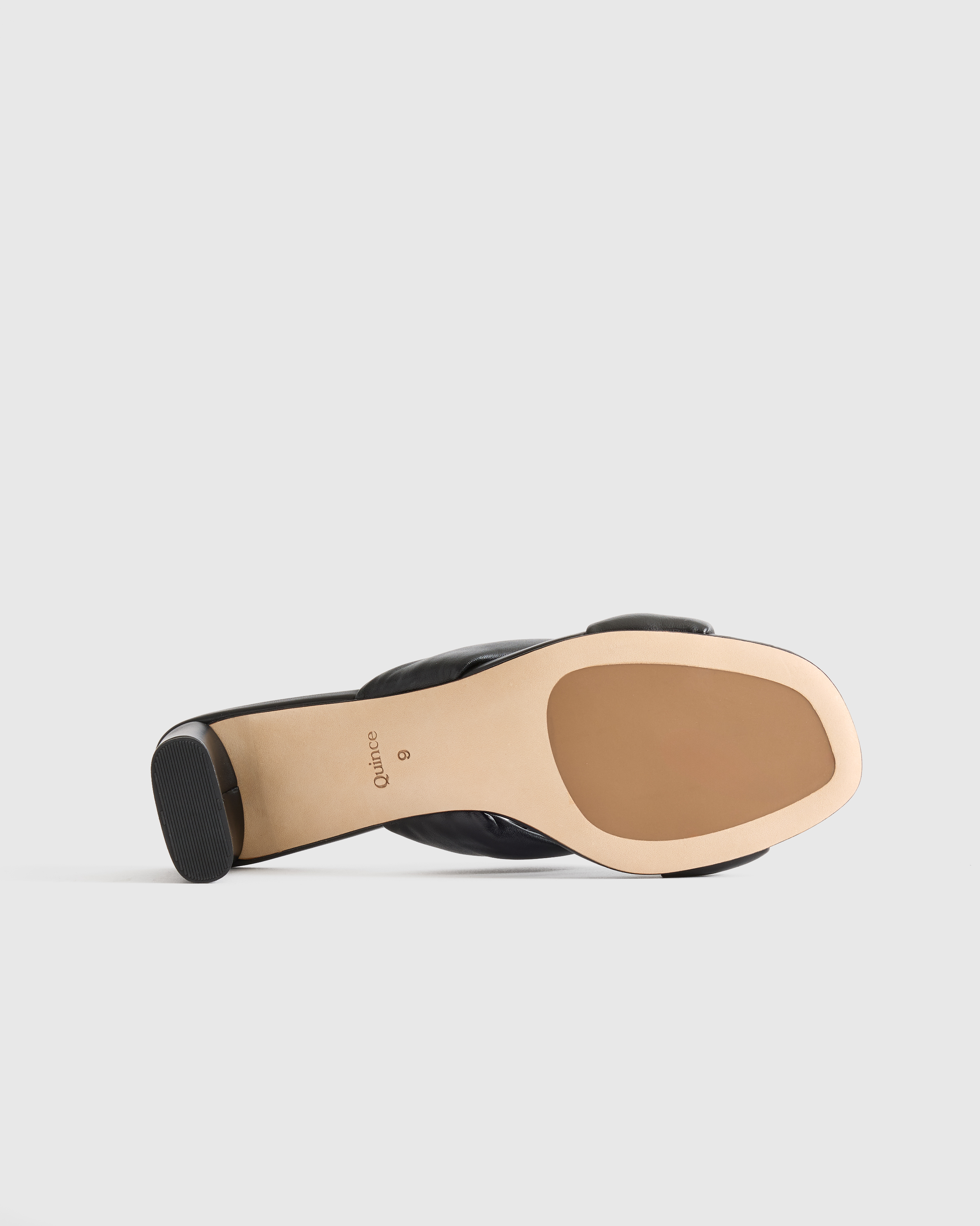Italian Leather Twist Mid Heel Mule — Image 12