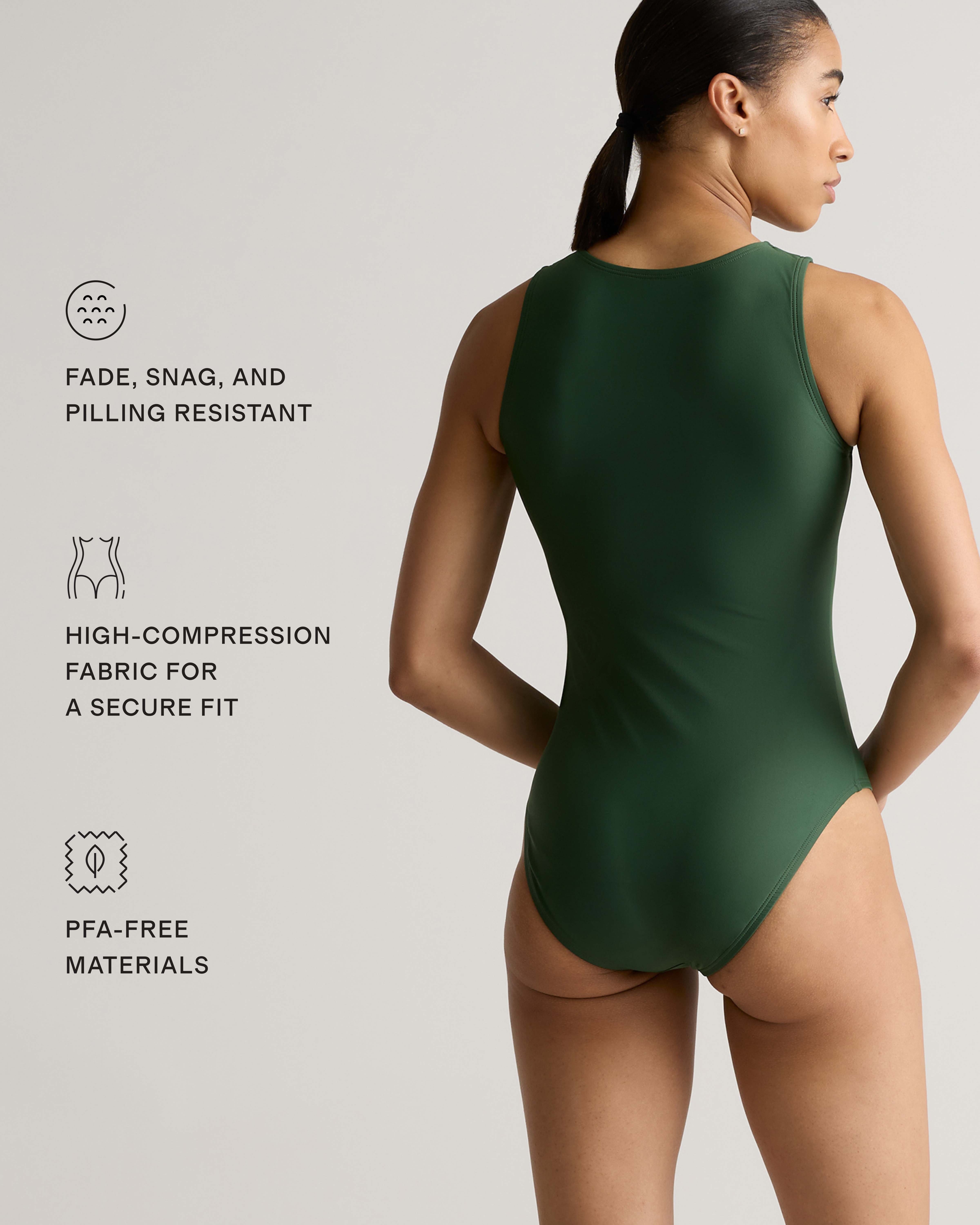 Italian Zip-Front One-Piece Swimsuit — Image 3