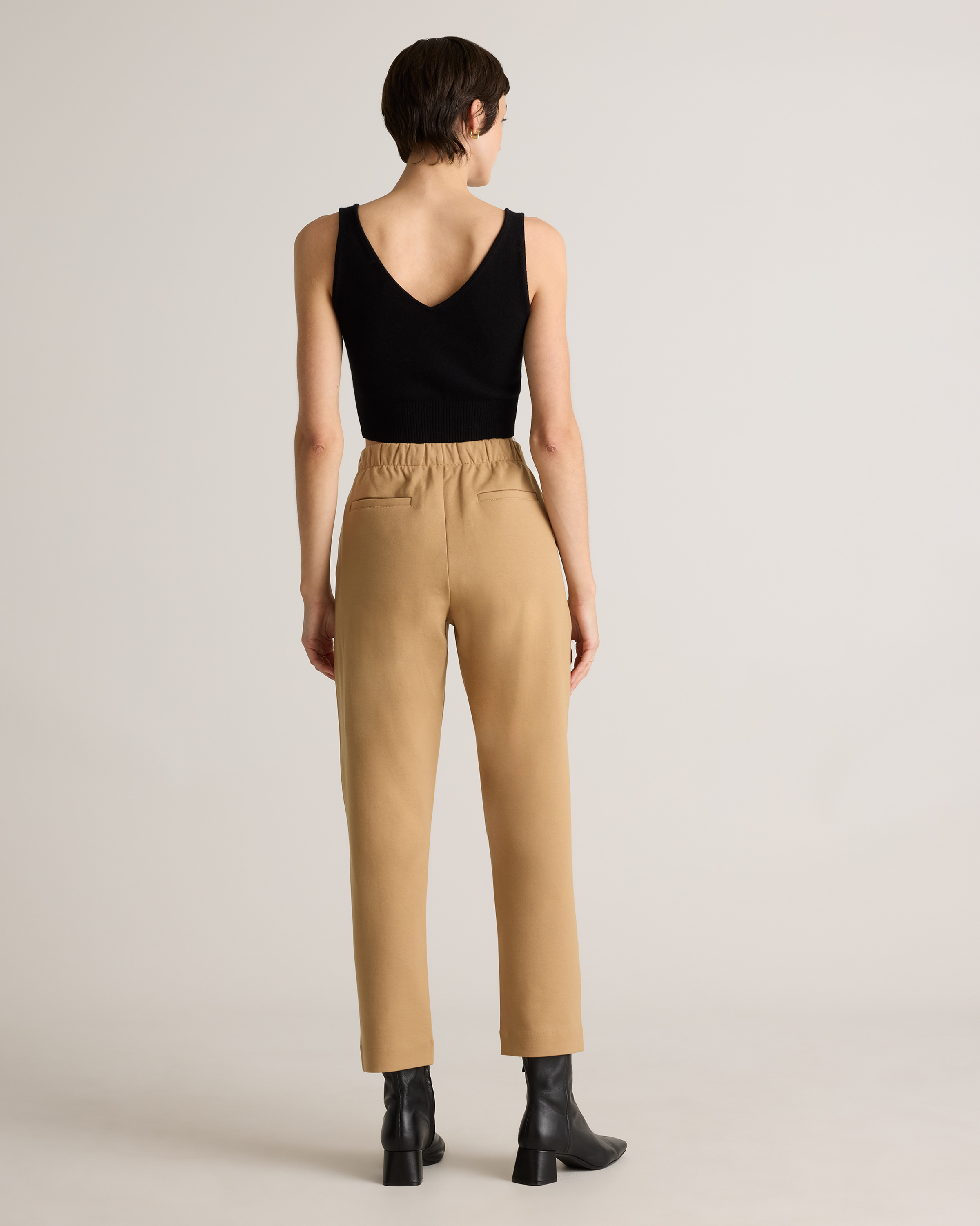 Organic Cotton Double Knit Straight Pants — Image 18