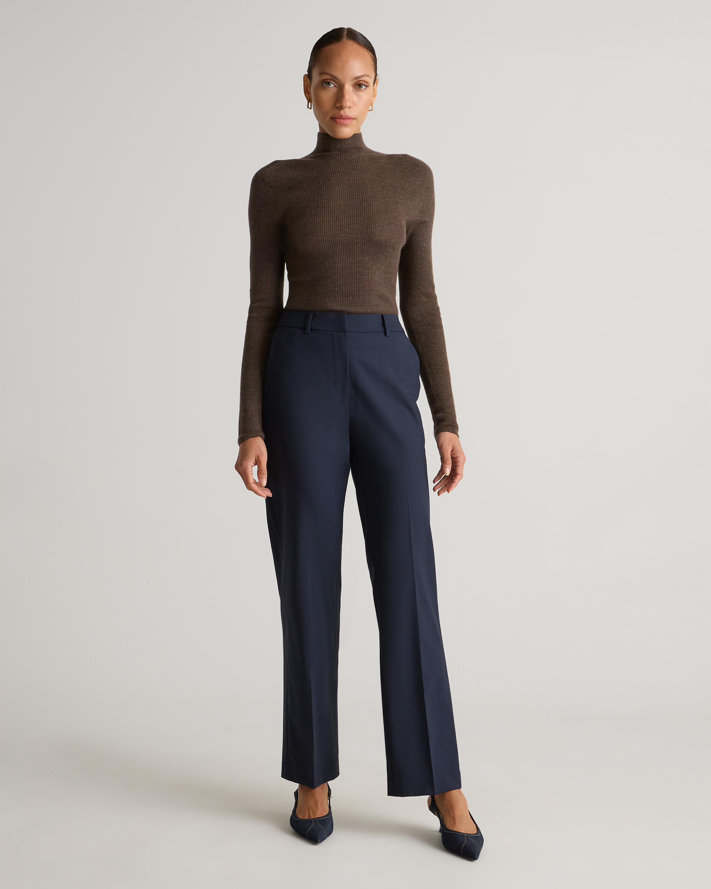 Italian Wool Straight Leg Pants — Image 7