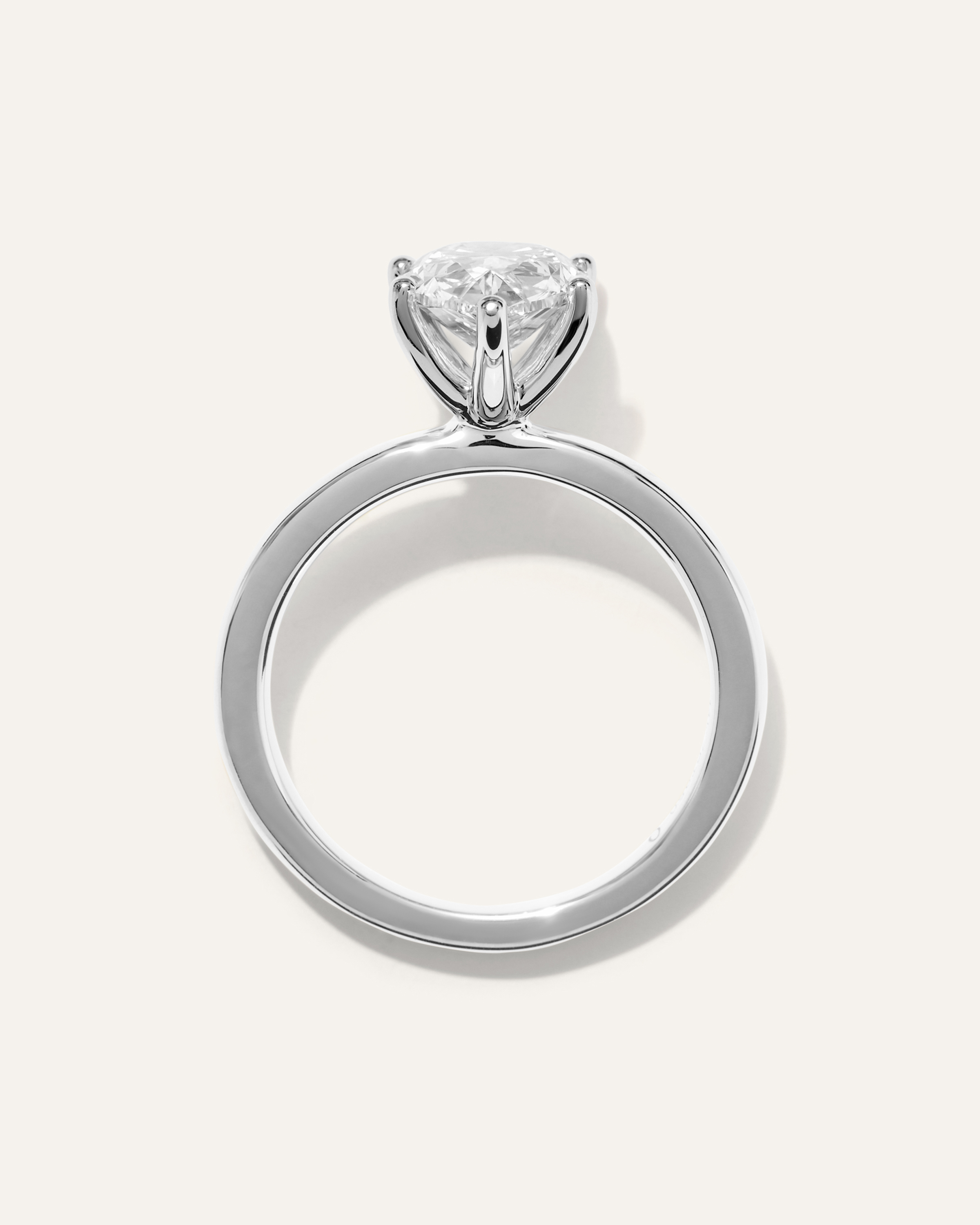 Lab Grown Diamond Pear Comfort Fit Engagement Ring - 2.5ct — Image 7