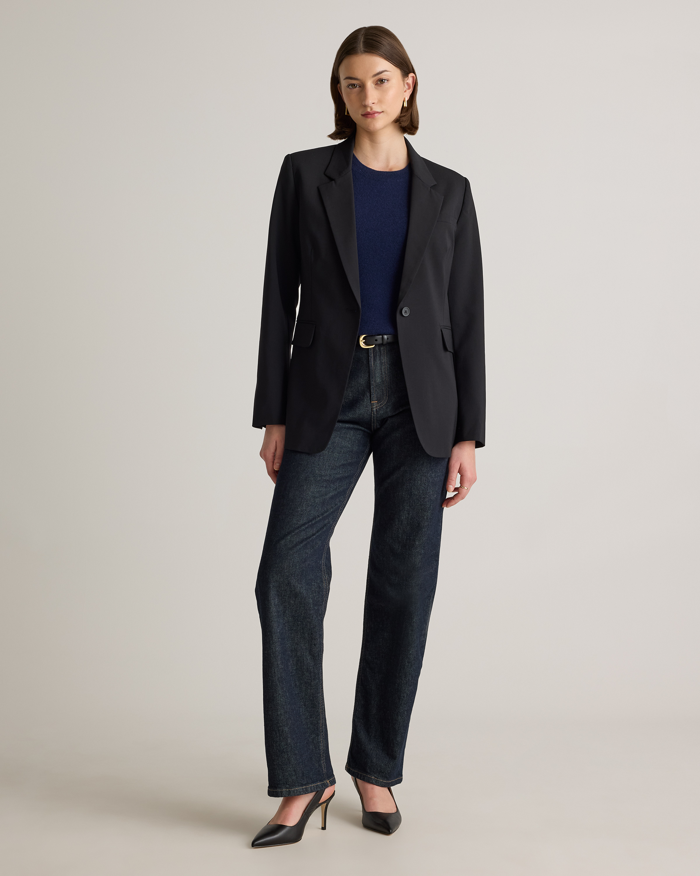 Italian Wool Long Blazer — Image 19
