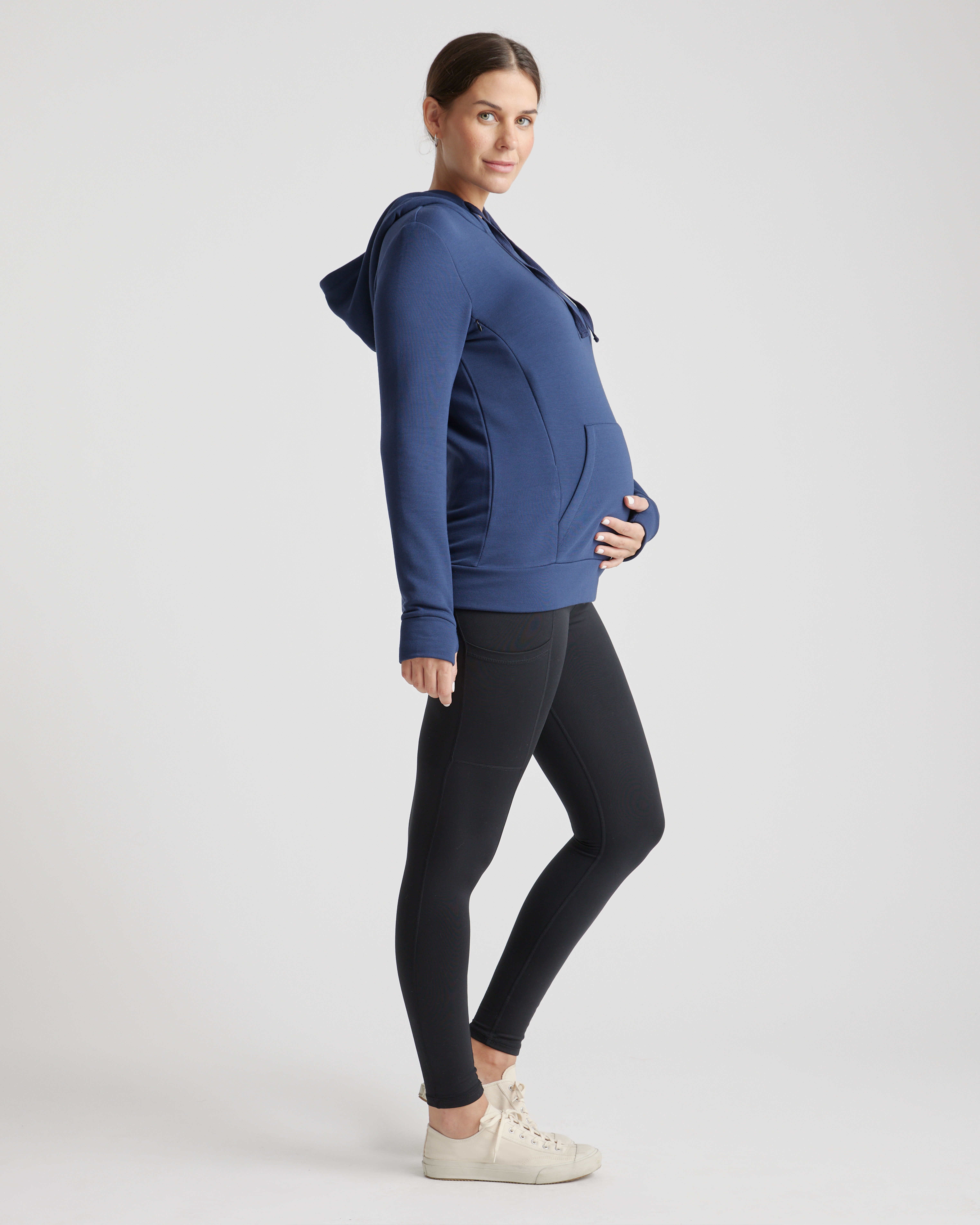 SuperSoft Fleece Maternity & Nursing Hoodie — Image 9