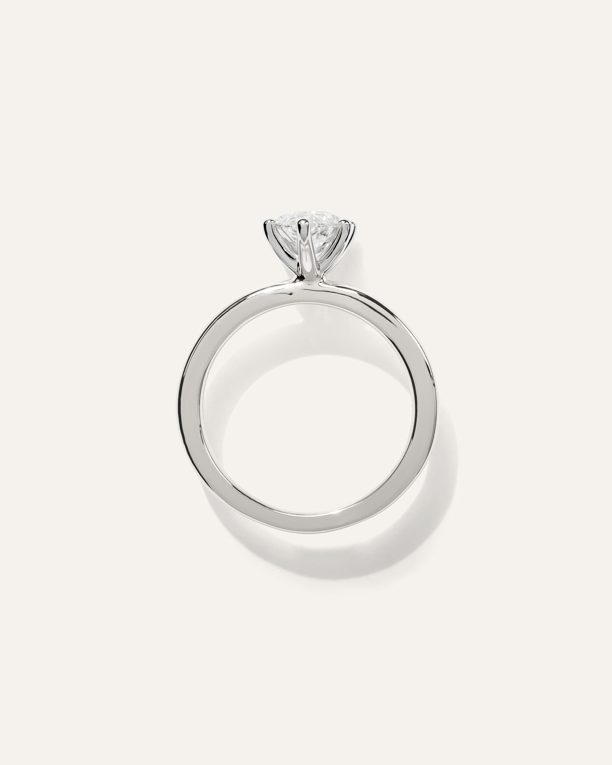 Lab Grown Diamond Marquise Comfort Fit Engagement Ring - 2ct — Image 7