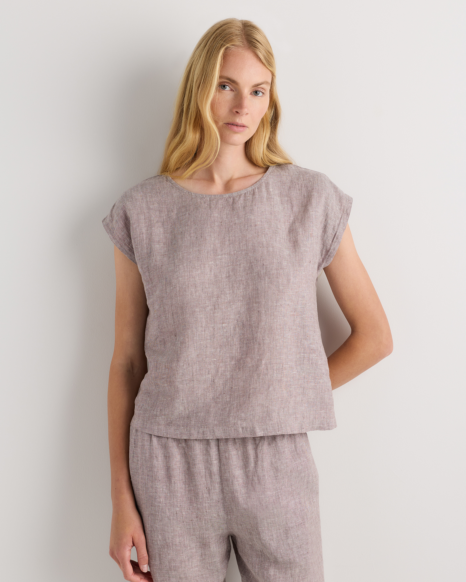 100% European Linen Pajama Set — Image 35