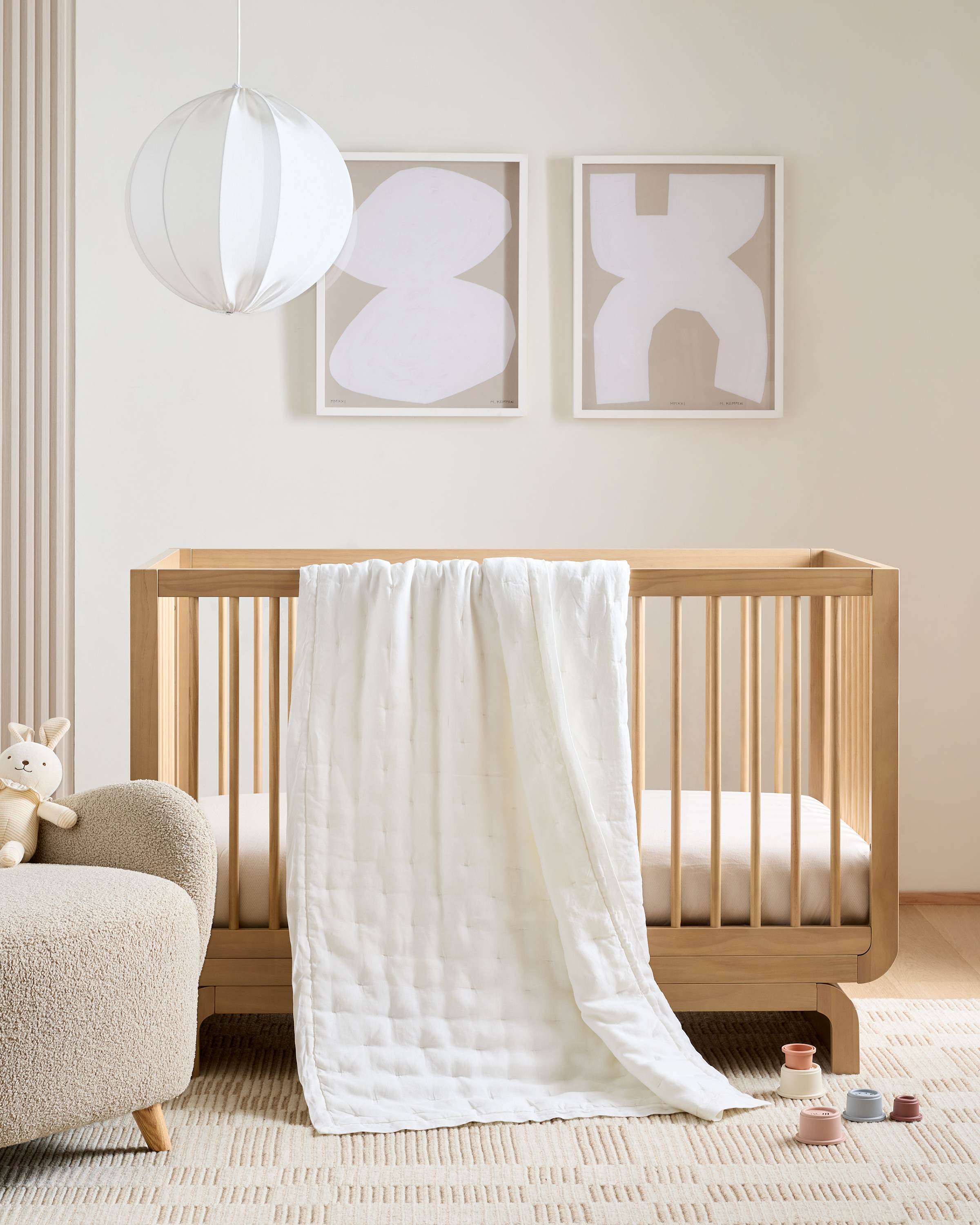 European Linen Toddler Dream Quilt — Image 6
