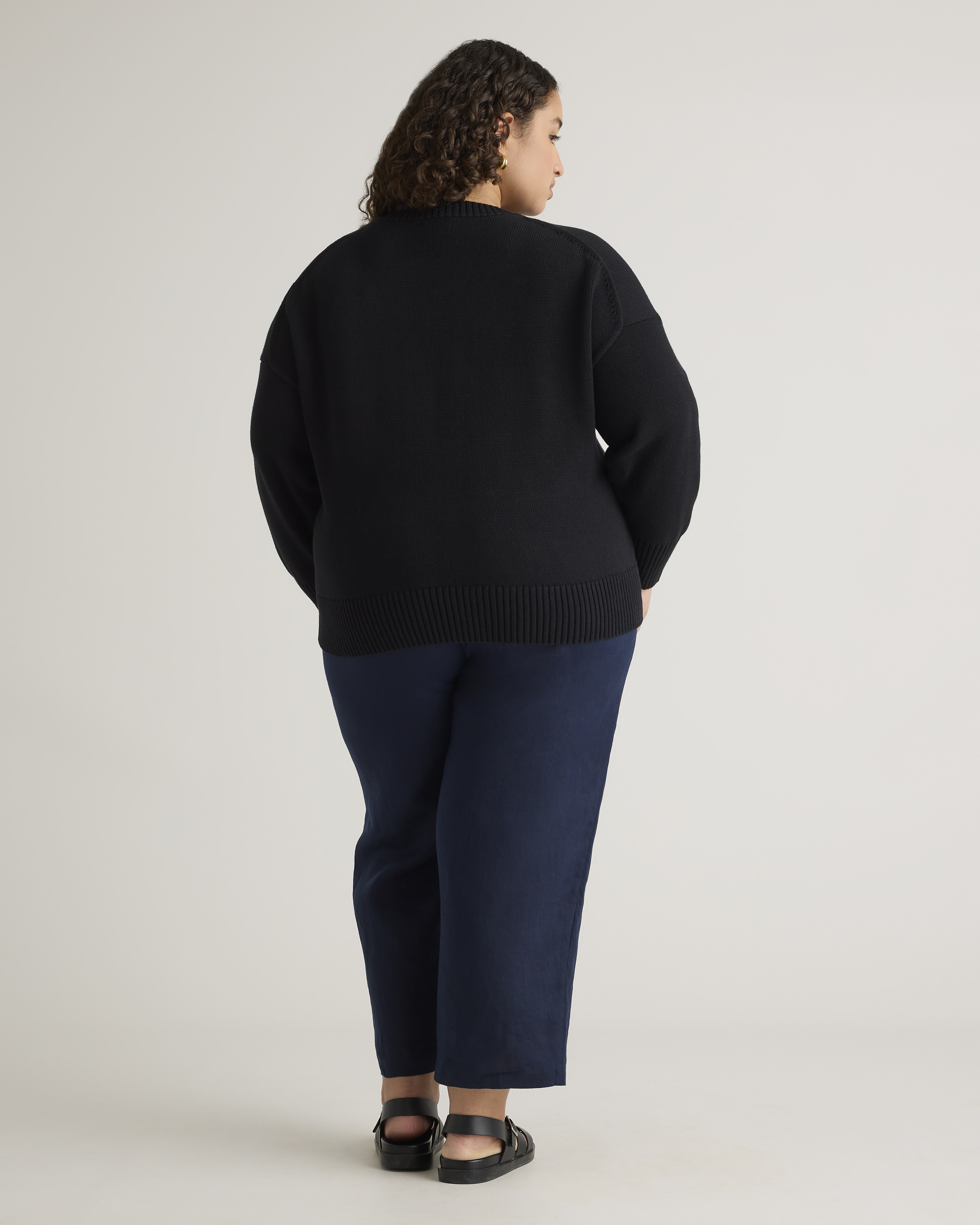 100% Organic Cotton Boyfriend Crew Sweater — Image 31