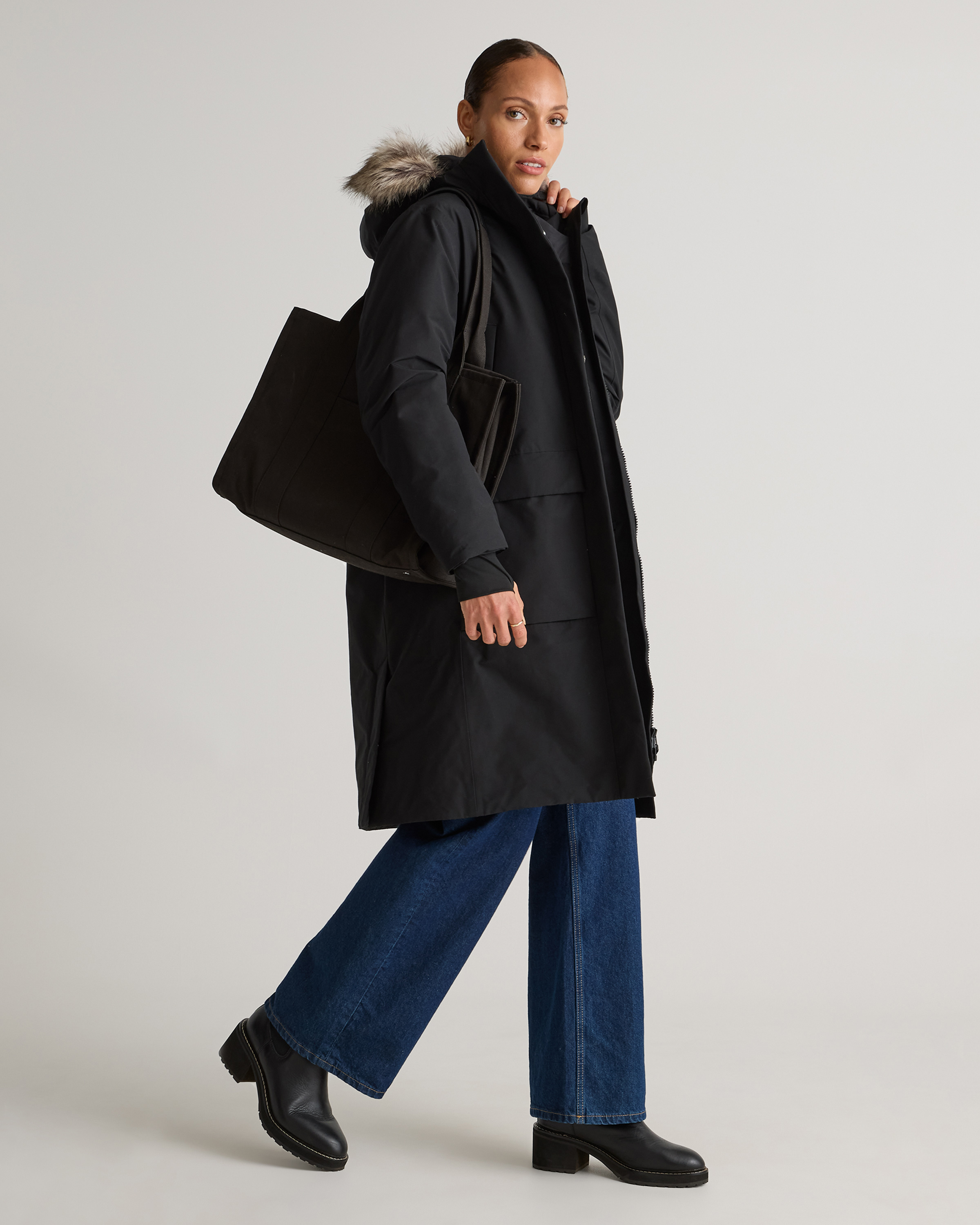 Responsible Down Hooded Long Parka — Image 40