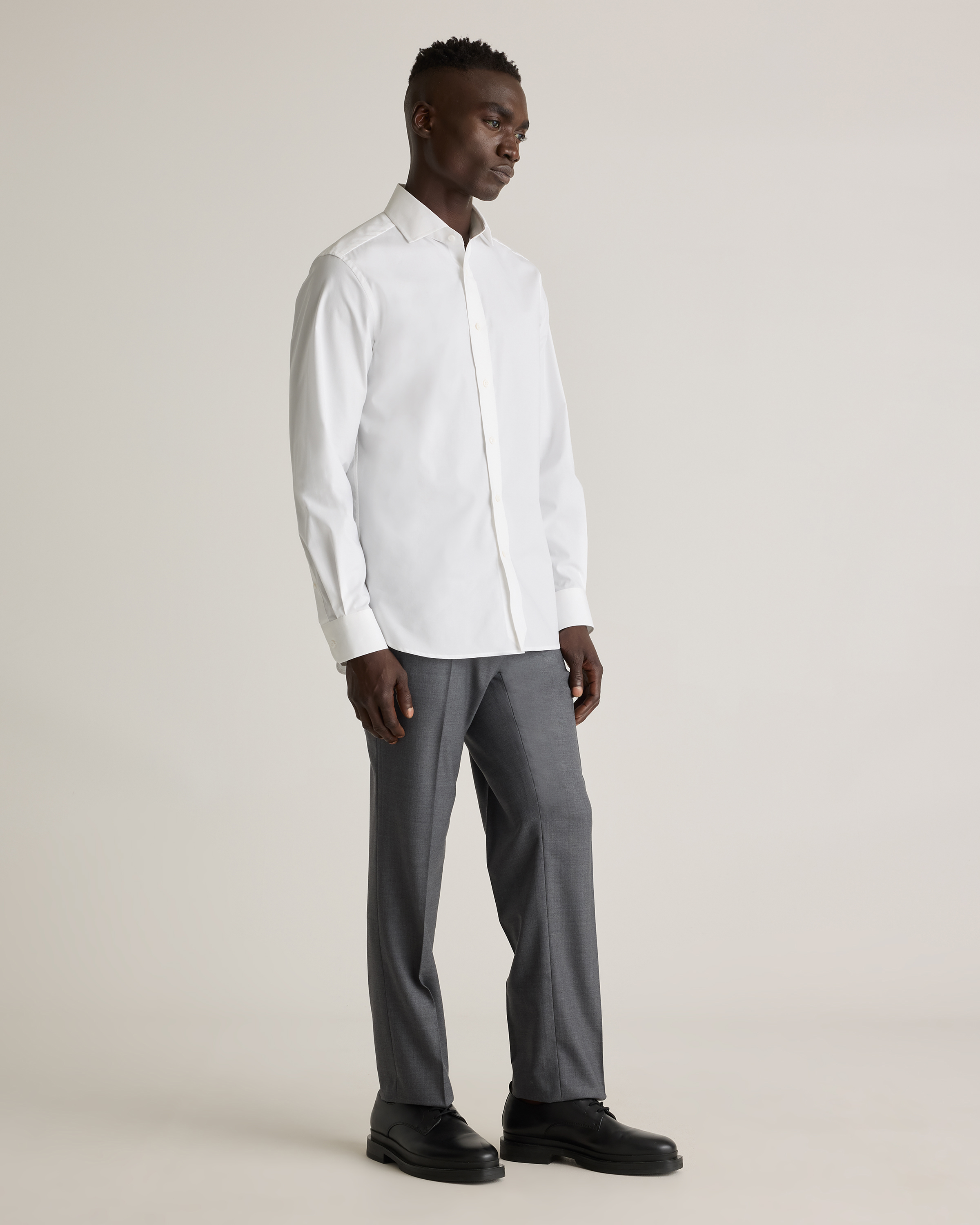 Organic Cotton Stretch Poplin Dress Shirt — Image 28