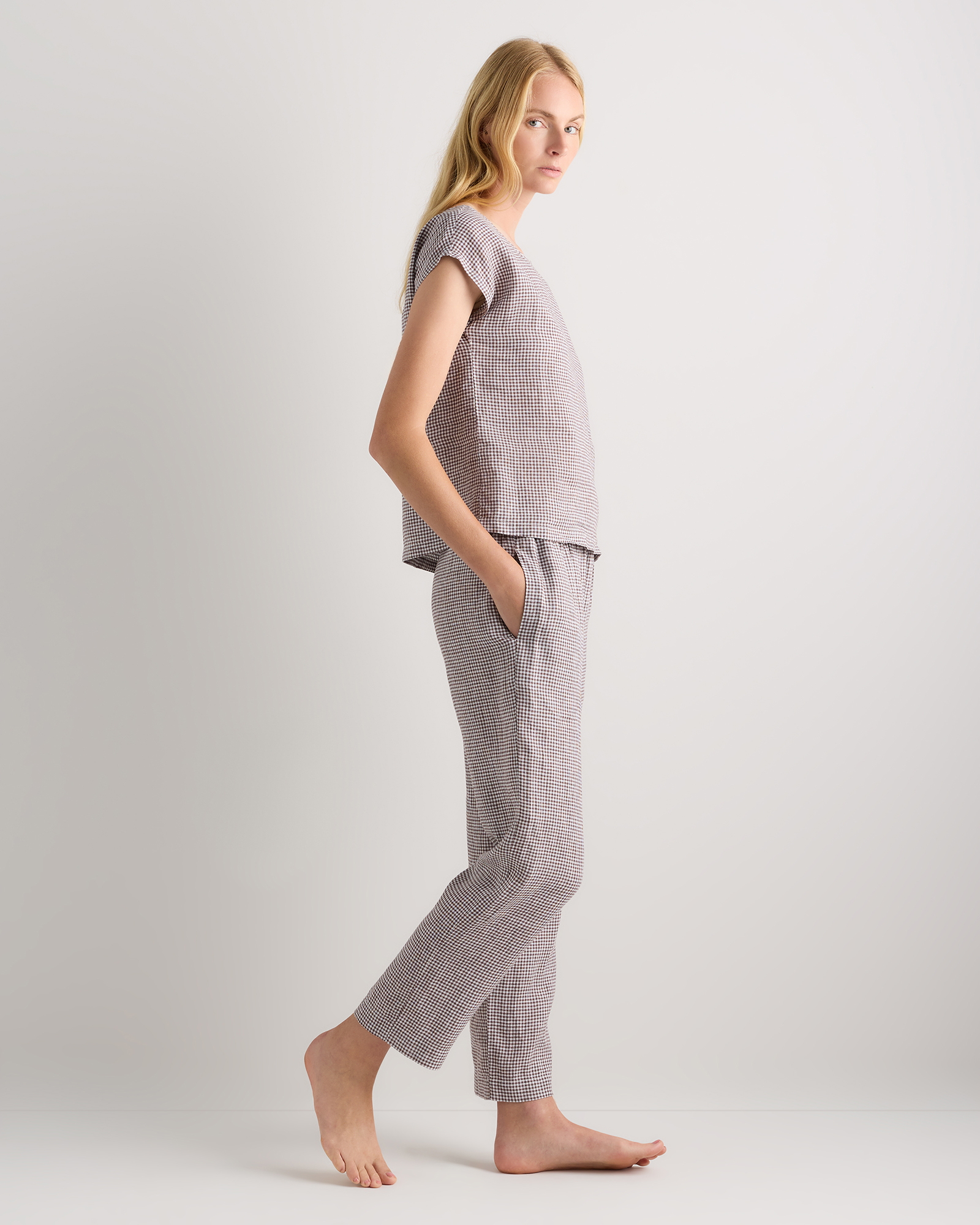 100% European Linen Pajama Set — Image 56