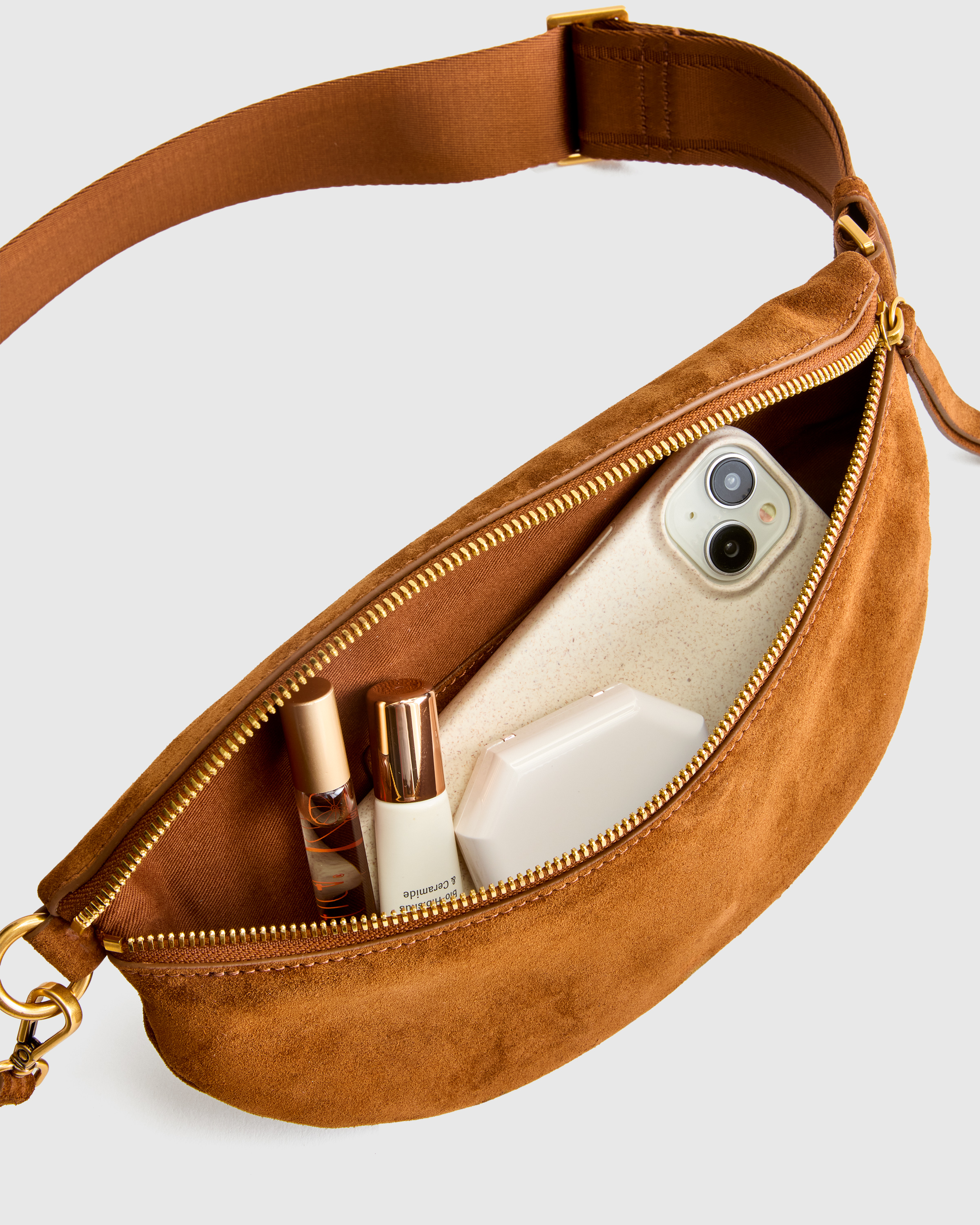 Italian Suede Sling Bag — Image 9