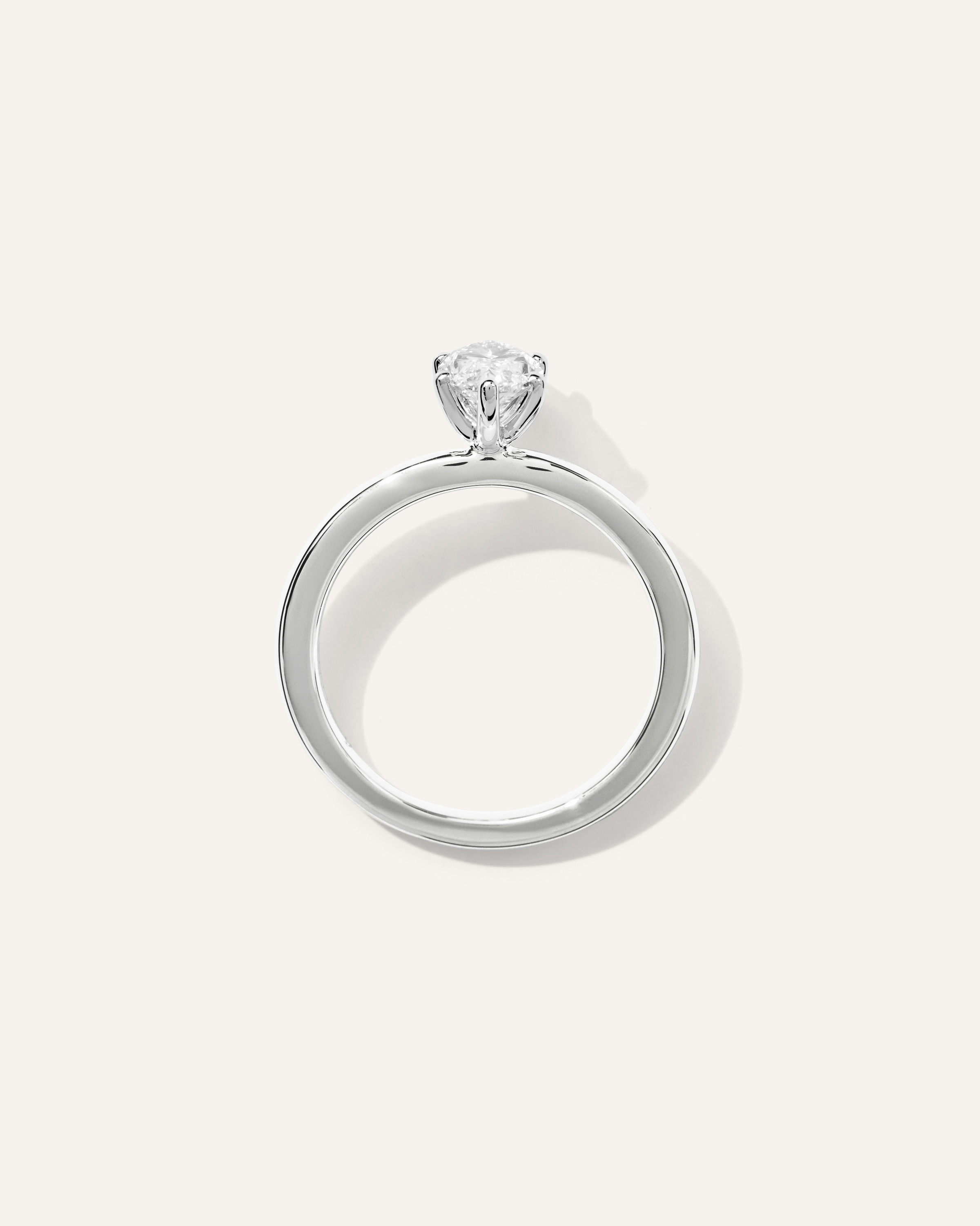 Lab Grown Diamond Marquise Comfort Fit Engagement Ring - 1ct — Image 7