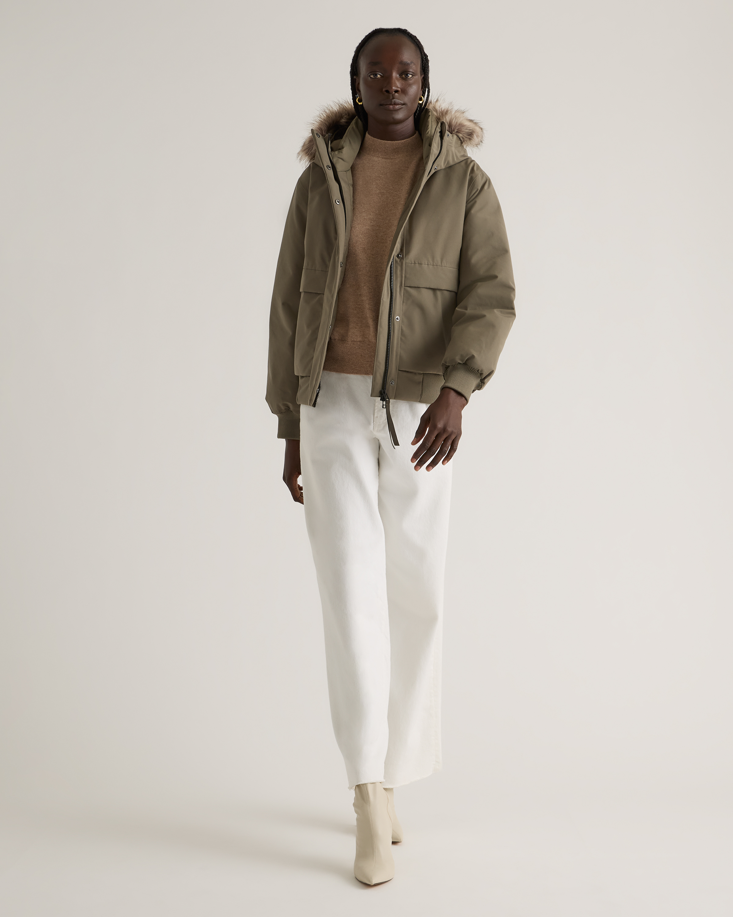 Responsible Down Hooded Short Parka — Image 25