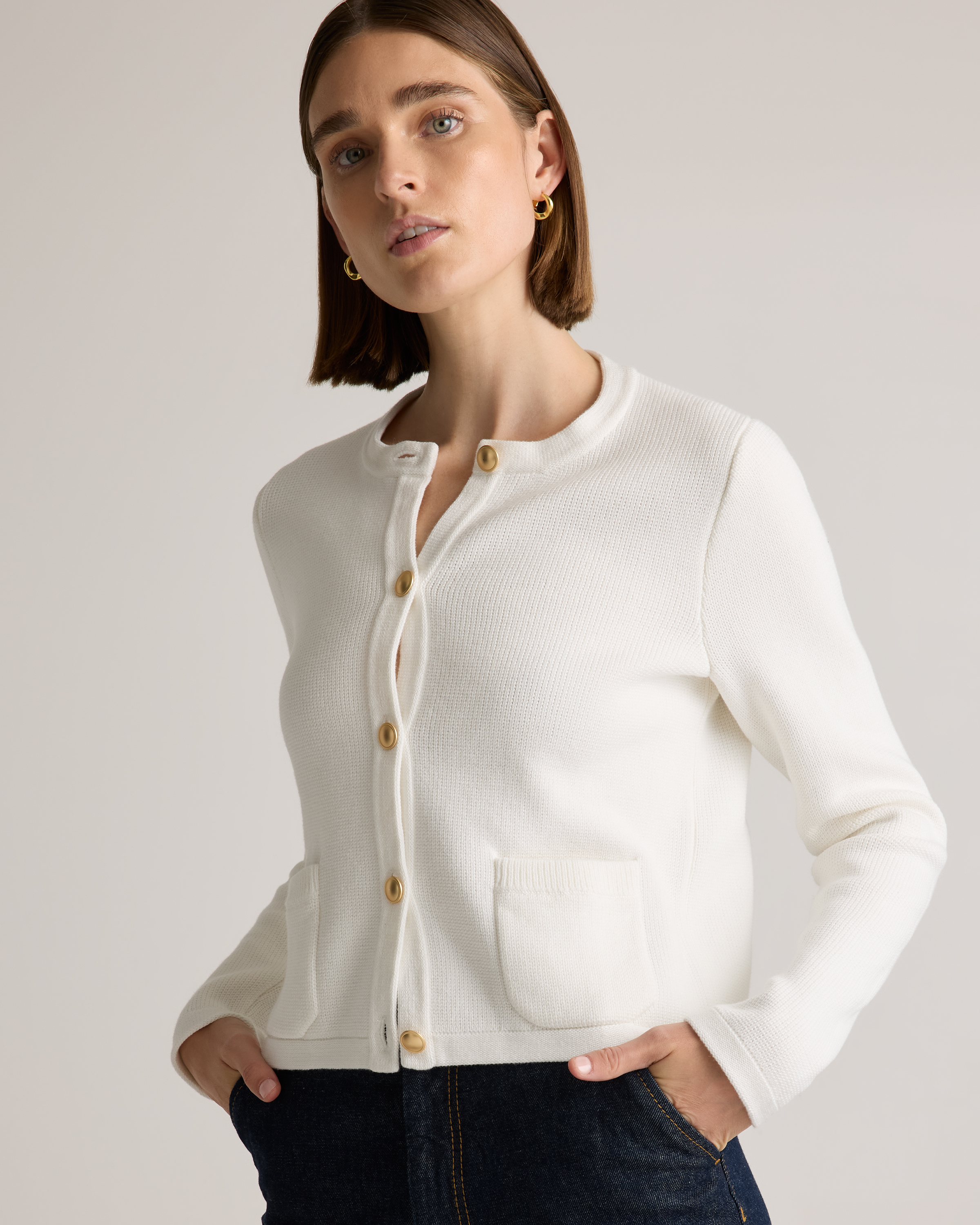 100% Organic Cotton Sweater Jacket — Image 5