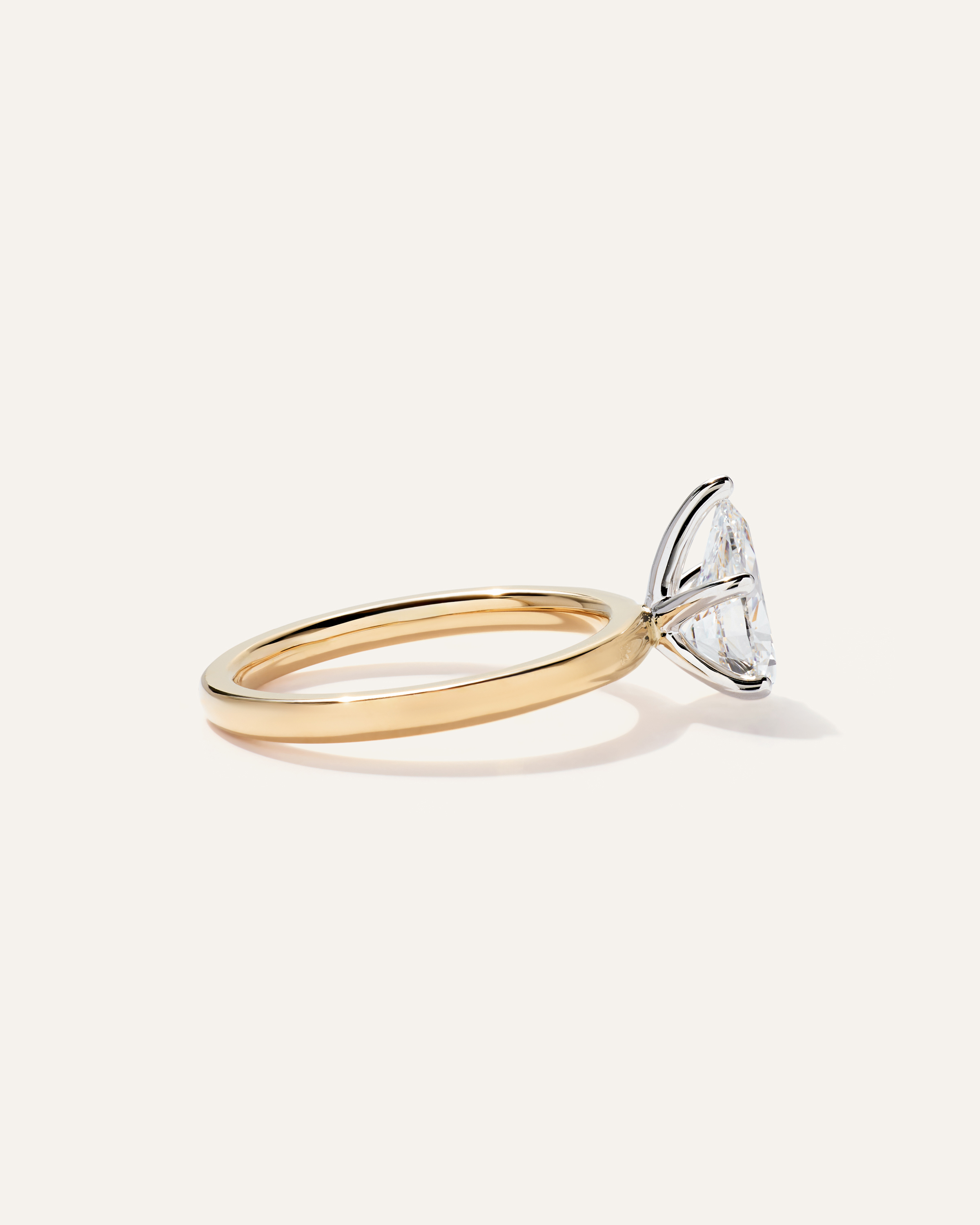 Lab Grown Diamond Pear Comfort Fit Engagement Ring - 1.5ct — Image 8