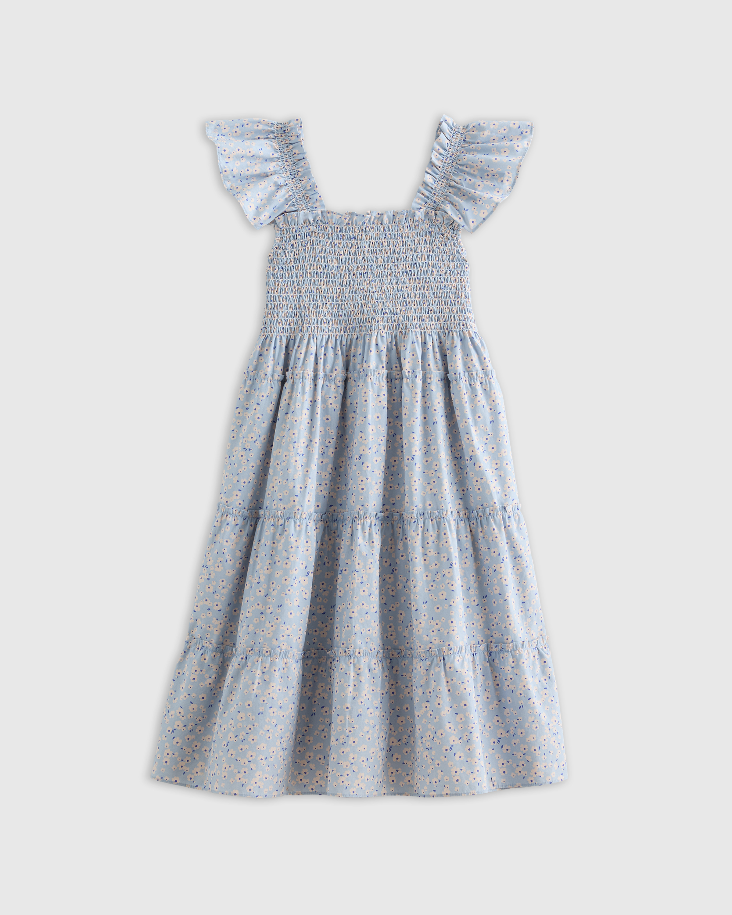 100% Organic Cotton Poplin Smocked Dress — Image 15