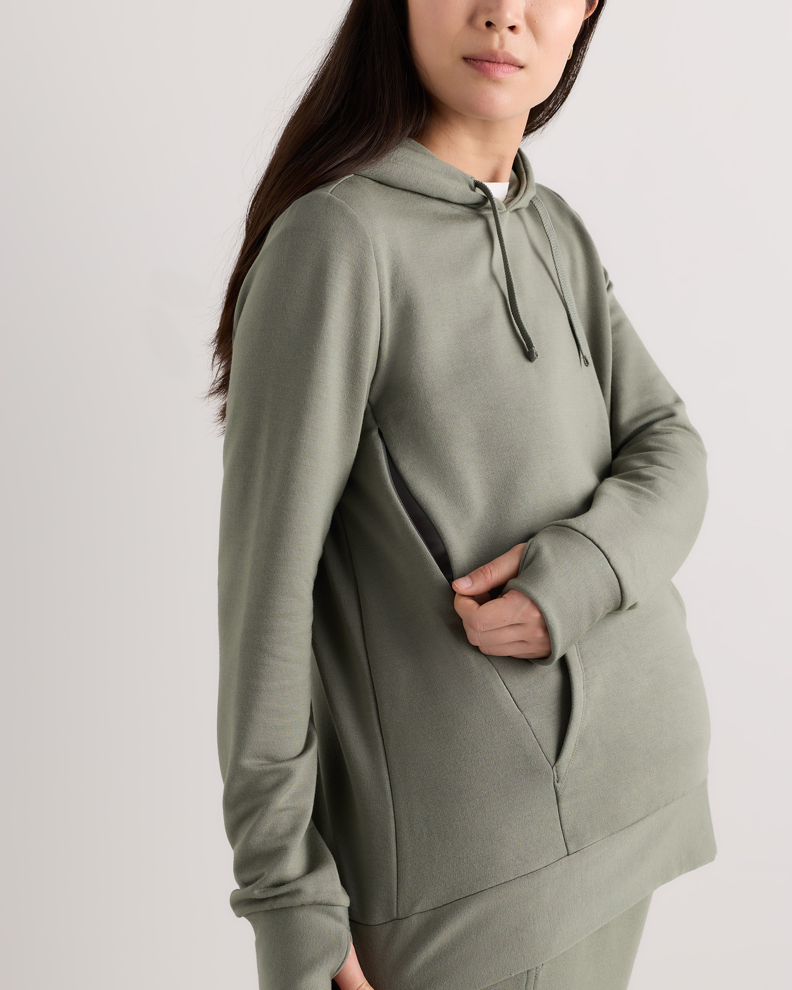 SuperSoft Fleece Maternity & Nursing Hoodie — Image 23