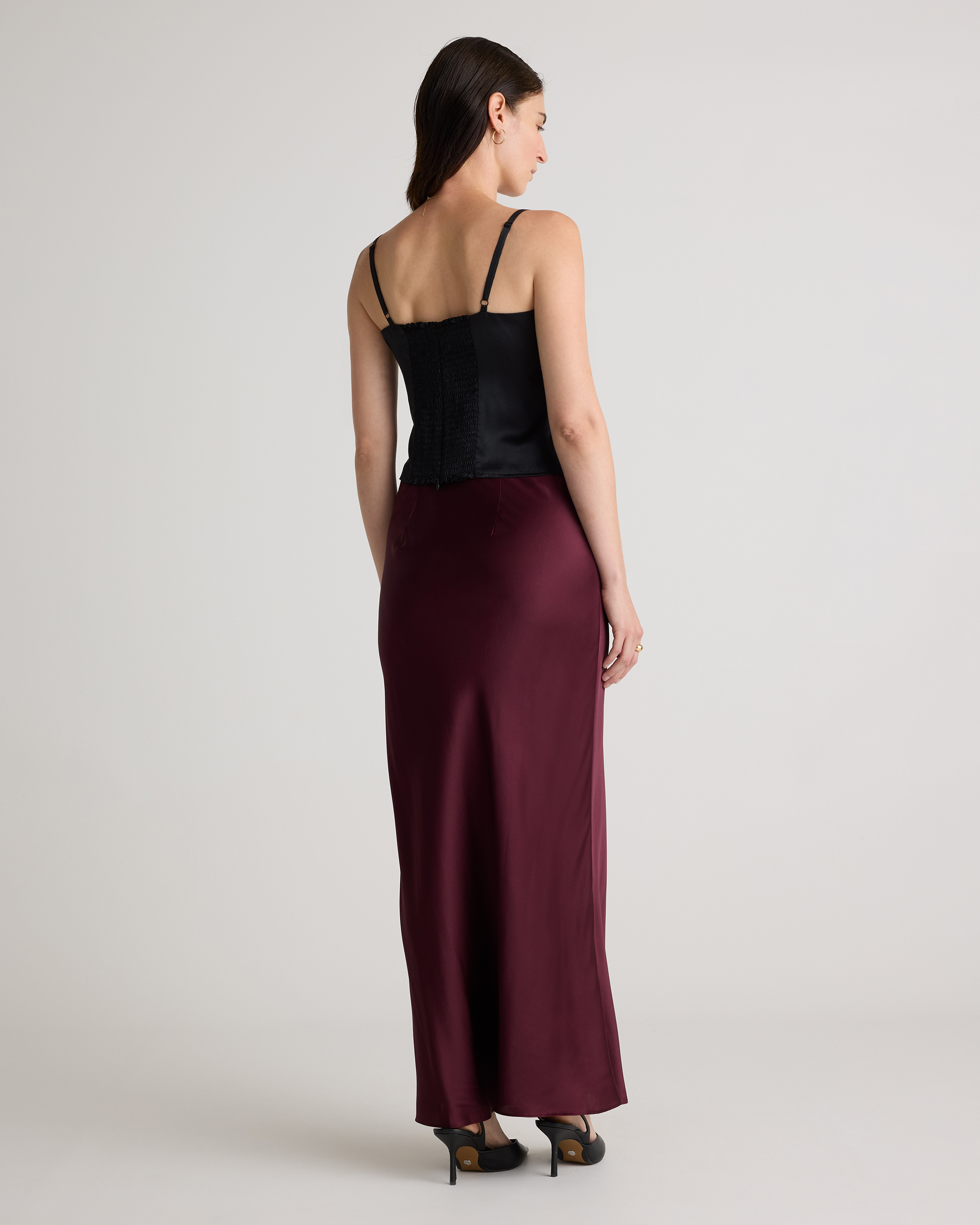 100% Washable Silk Maxi Skirt — Image 45