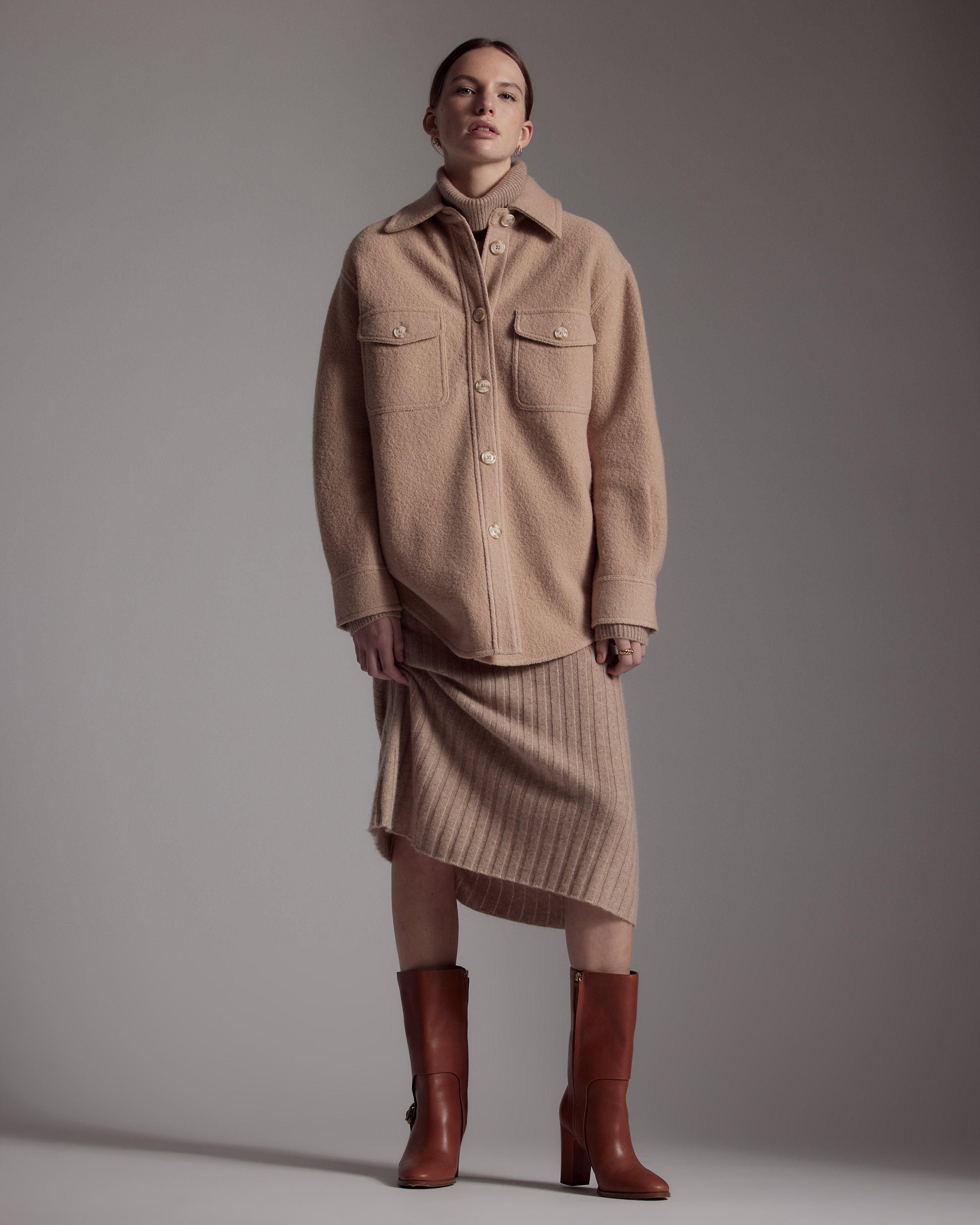 100% Merino Wool Shirt Jacket — Image 15