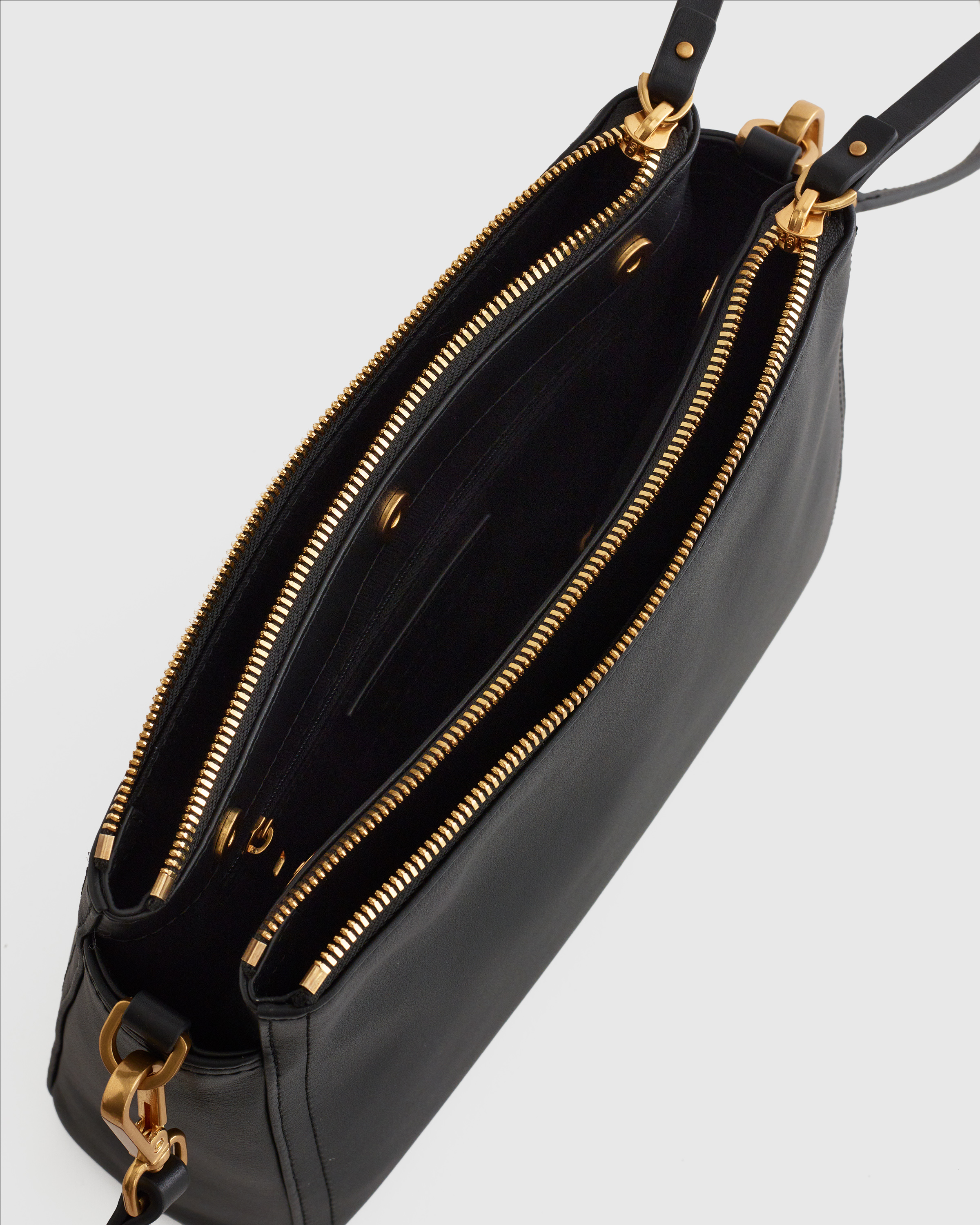 Italian Leather Triple Compartment Crossbody — Image 6