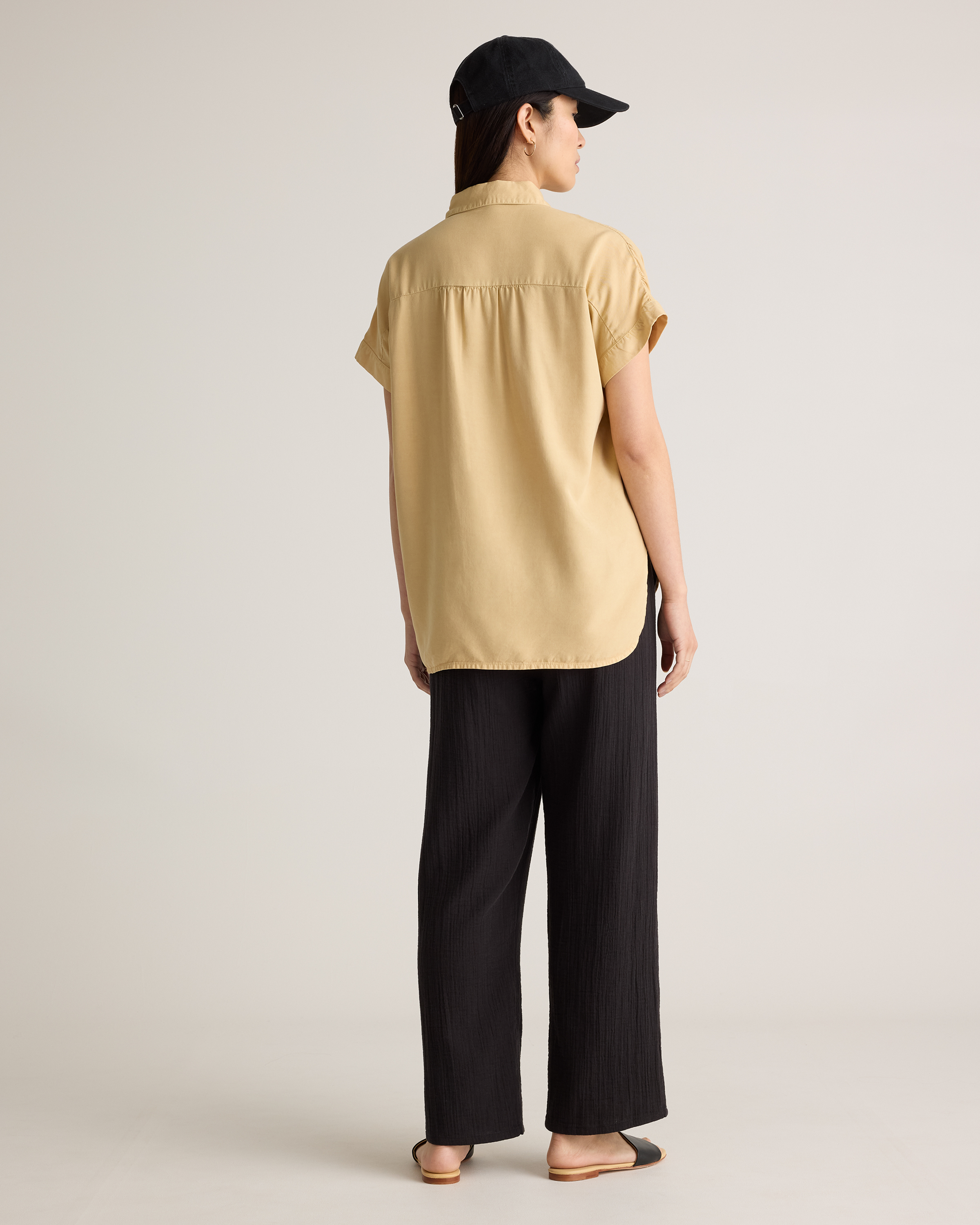 100% Organic Cotton Gauze Straight Leg Pants — Image 11