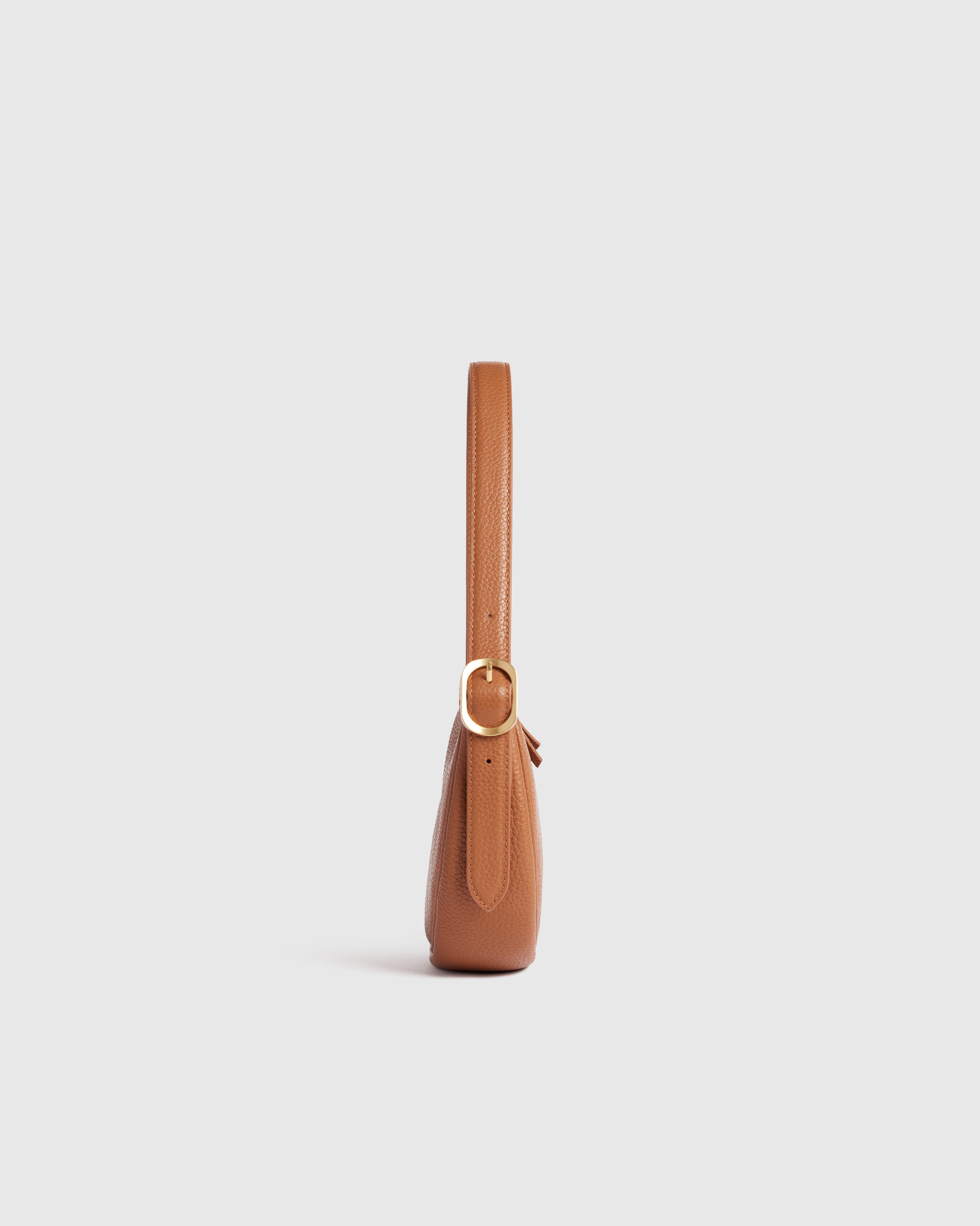 Italian Leather Mini Crescent Shoulder Bag — Image 16