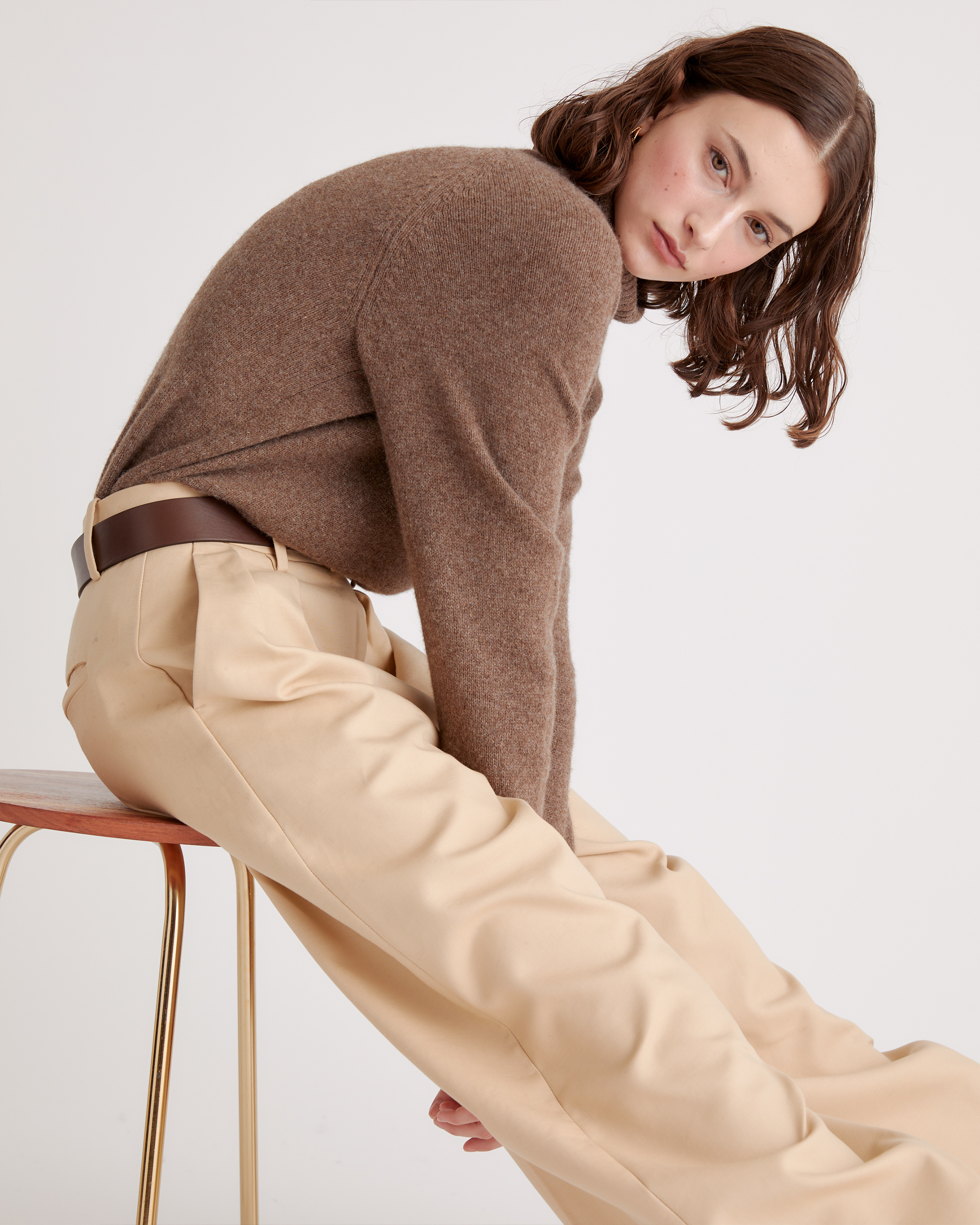 100% Yak Wool Turtleneck Sweater — Image 3