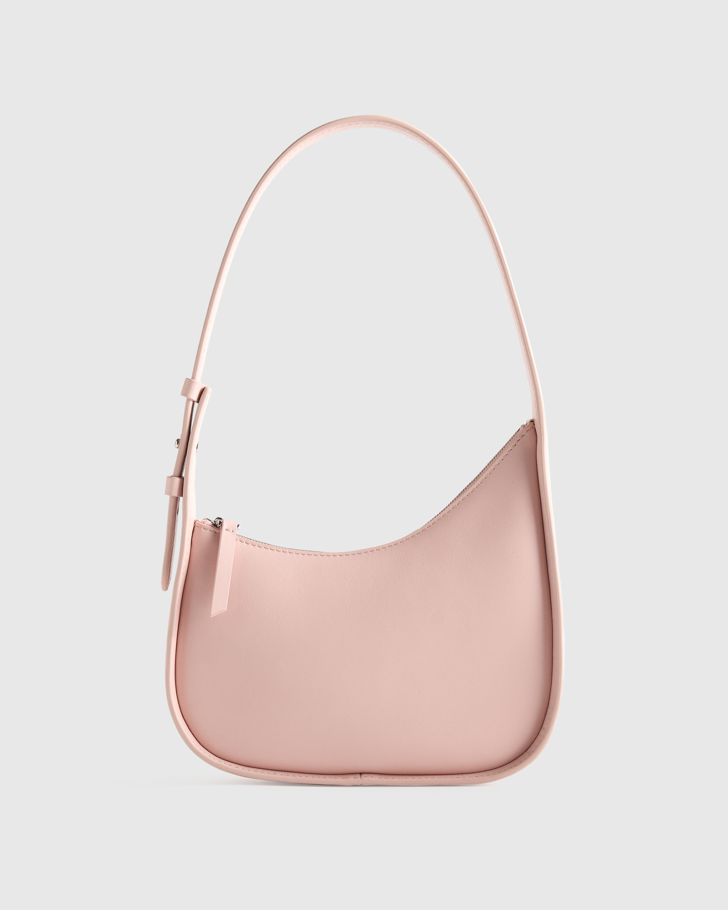 Italian Leather Asymmetrical Mini Shoulder Bag — Image 43
