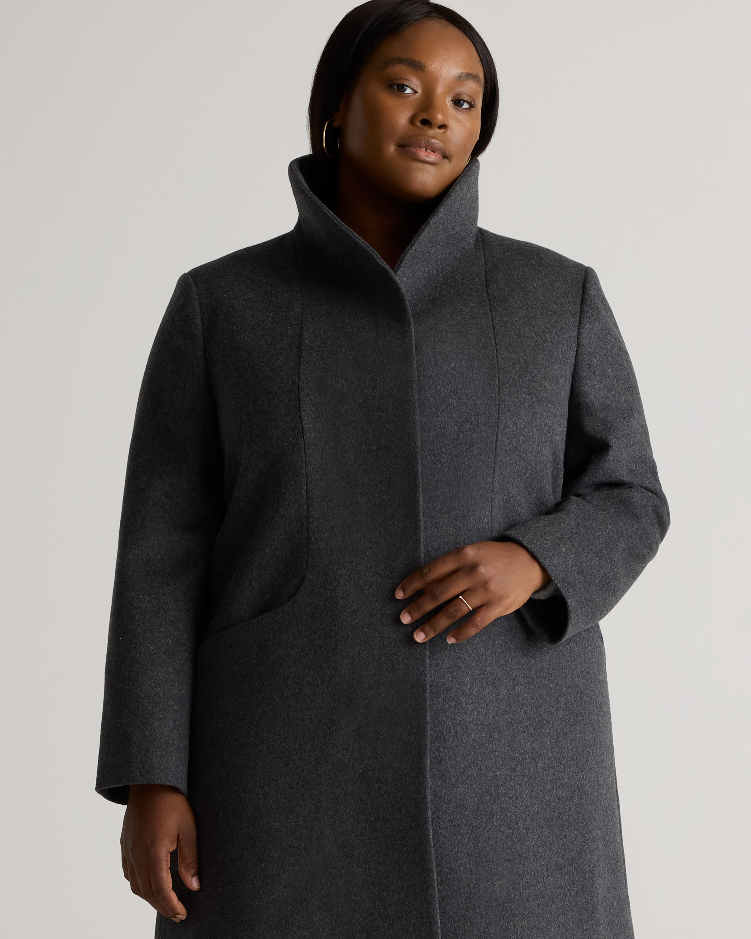 Italian Wool Cocoon Coat — Image 9