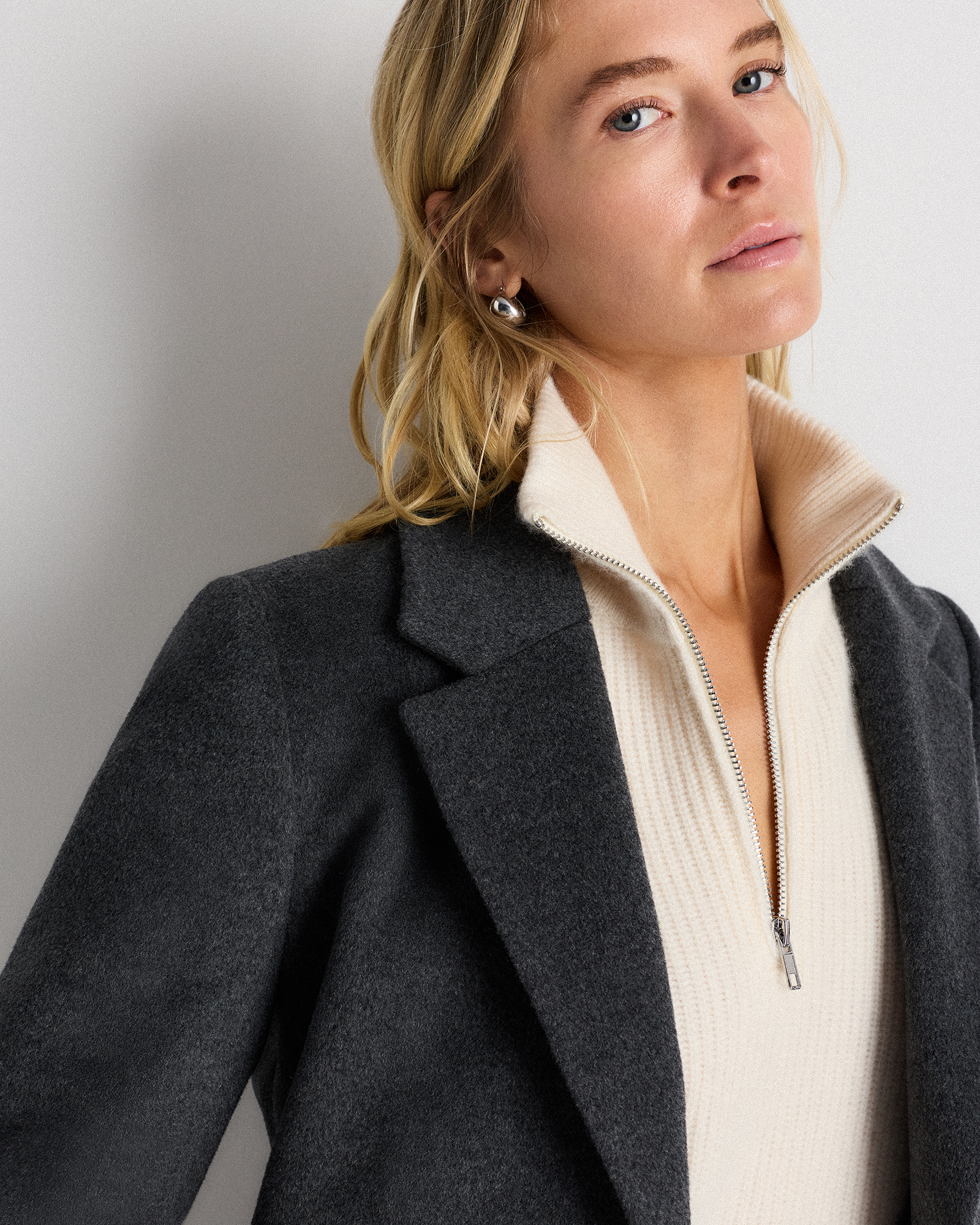 Wool Cashmere Classic Single-Breasted Coat — Image 4