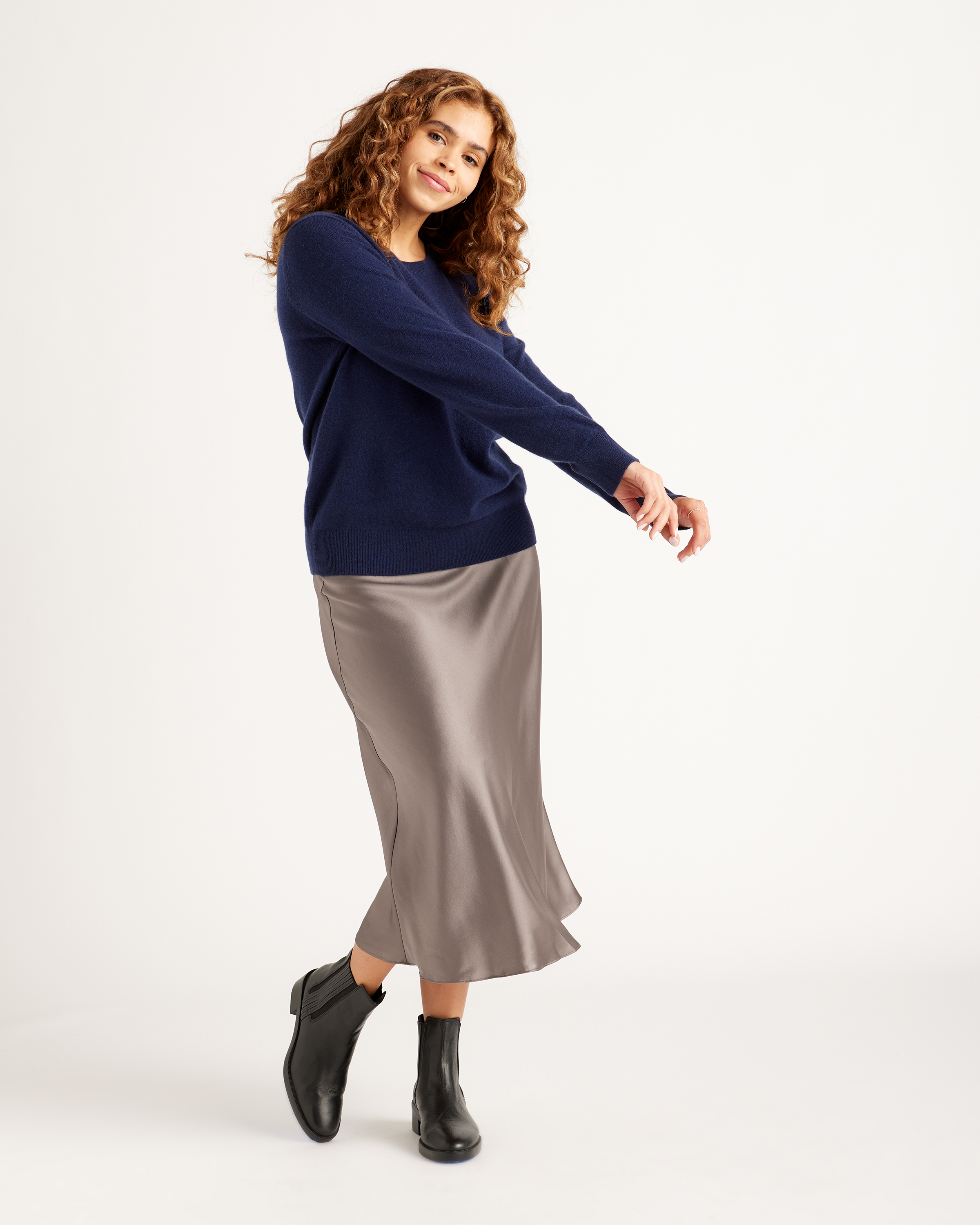 Mongolian Spring Cashmere Crewneck Sweater — Image 27