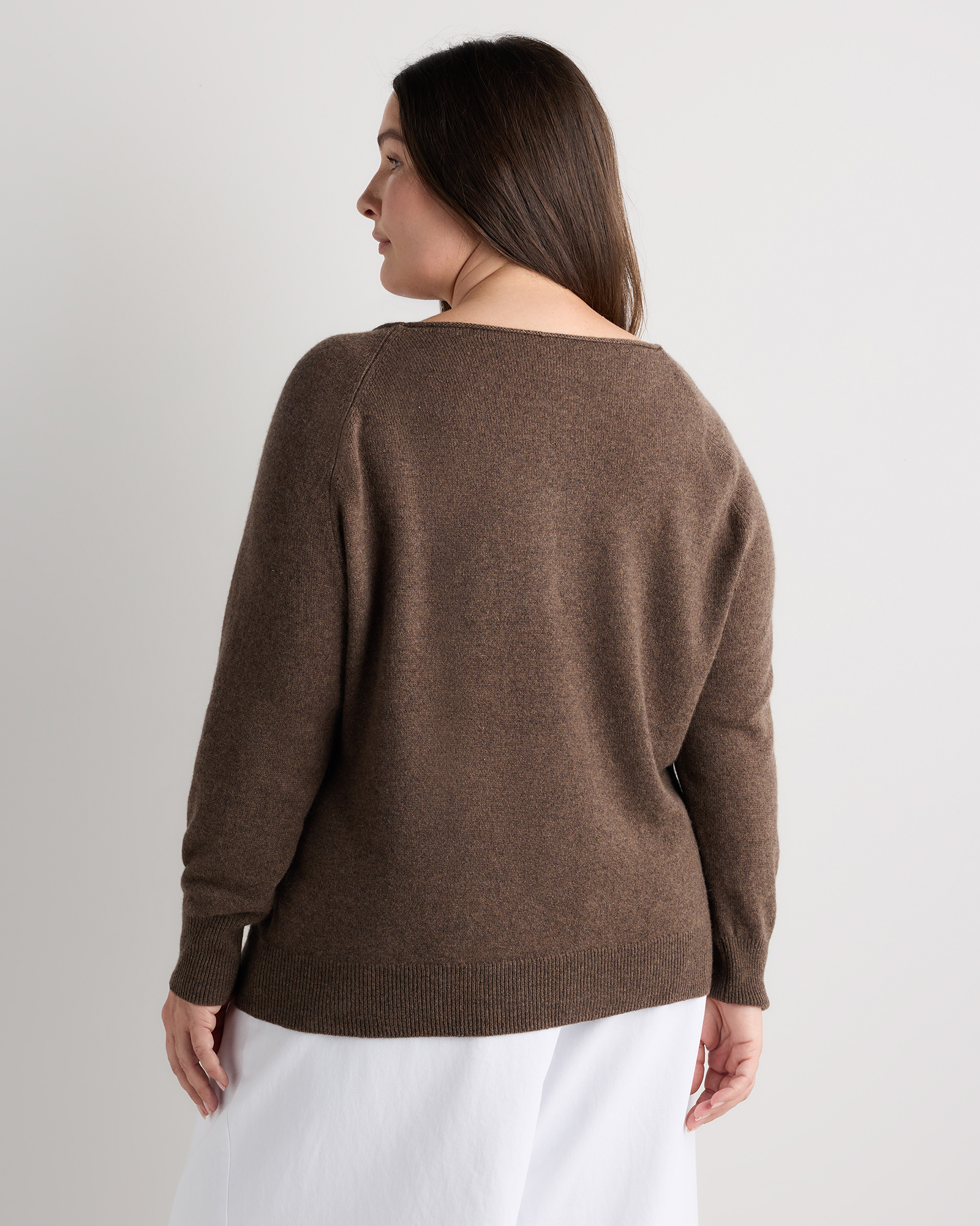 Mongolian Cashmere Boatneck Sweater — Image 15